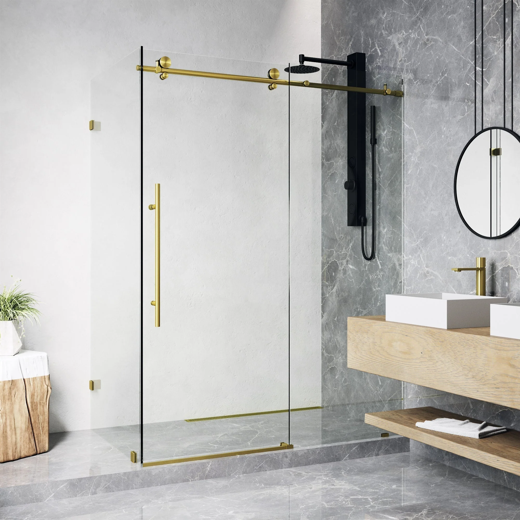 Elan E-Class Frameless Rectangle Shower Enclosure - Image 21