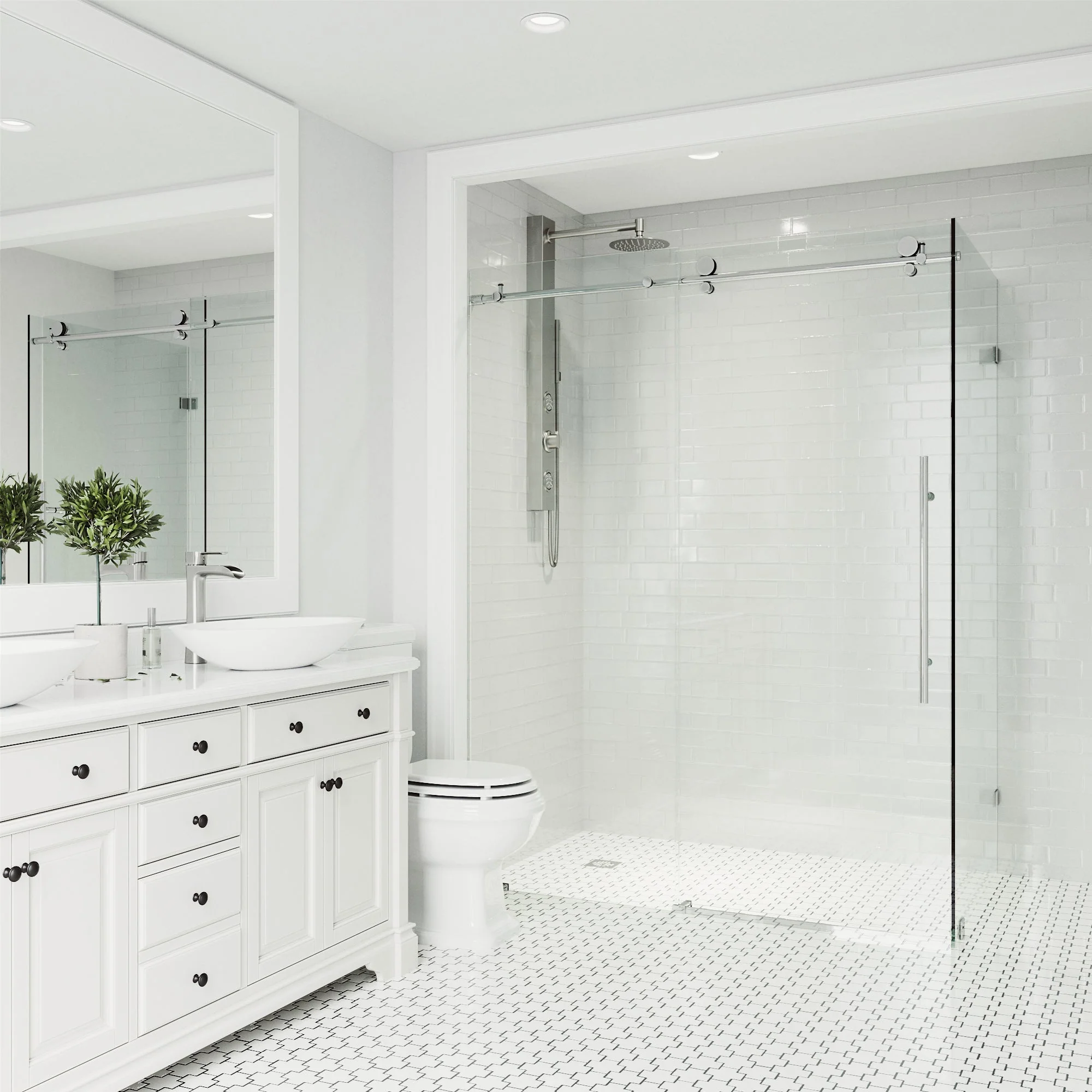 Elan E-Class Frameless Rectangle Shower Enclosure - Image 3
