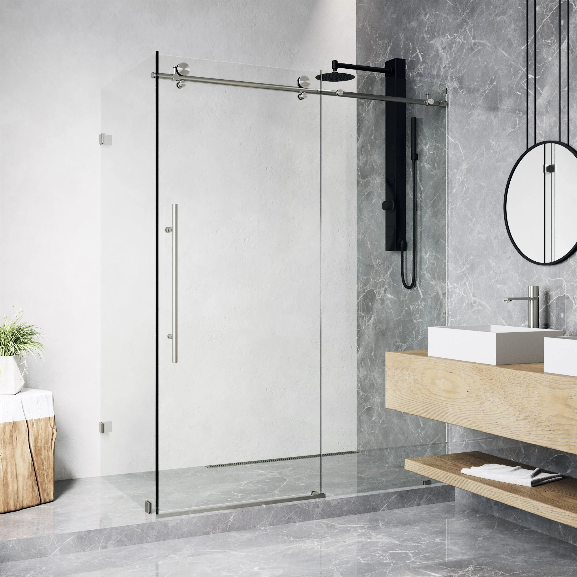 Elan E-Class Frameless Rectangle Shower Enclosure - Image 31