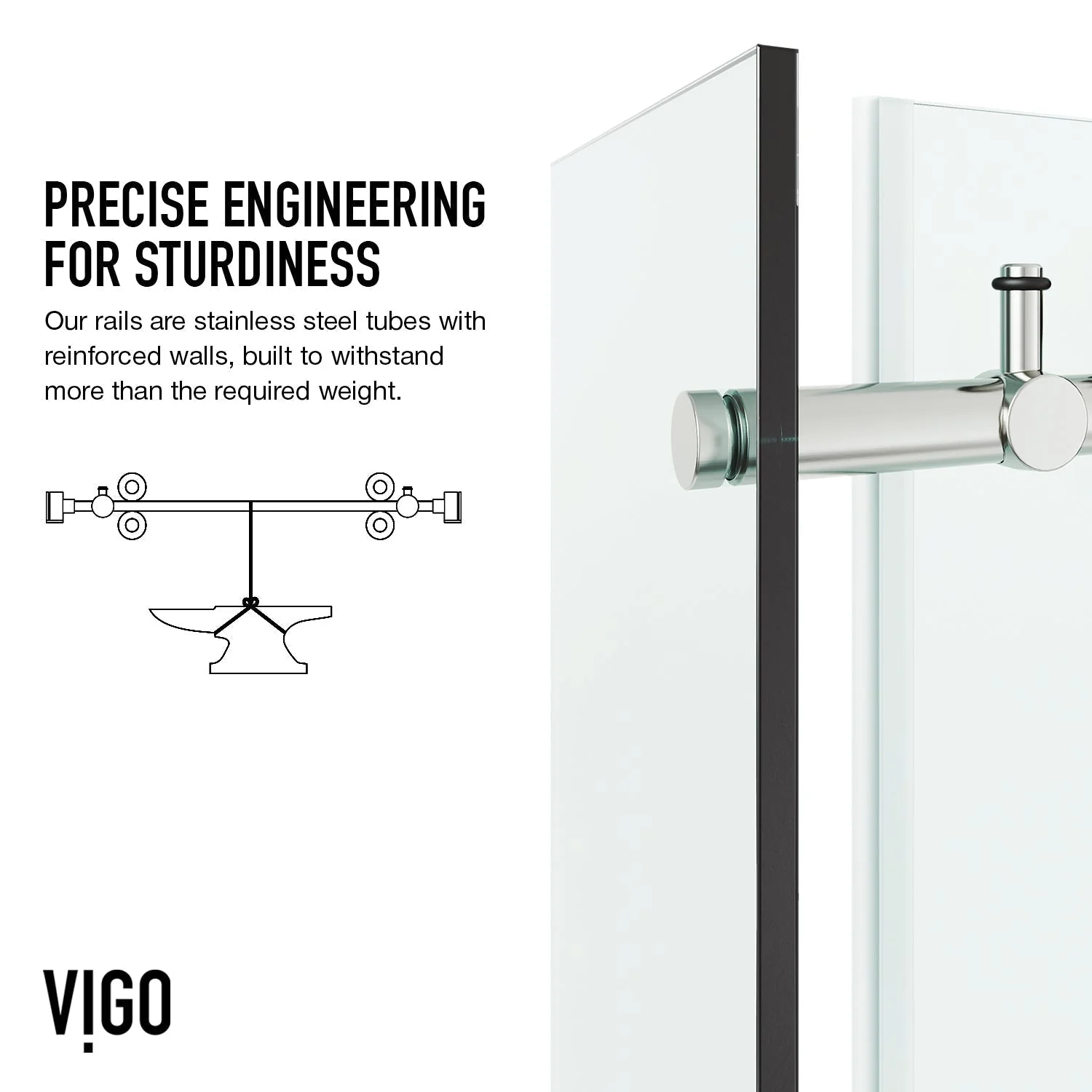 Elan E-Class Frameless Rectangle Shower Enclosure - Image 39