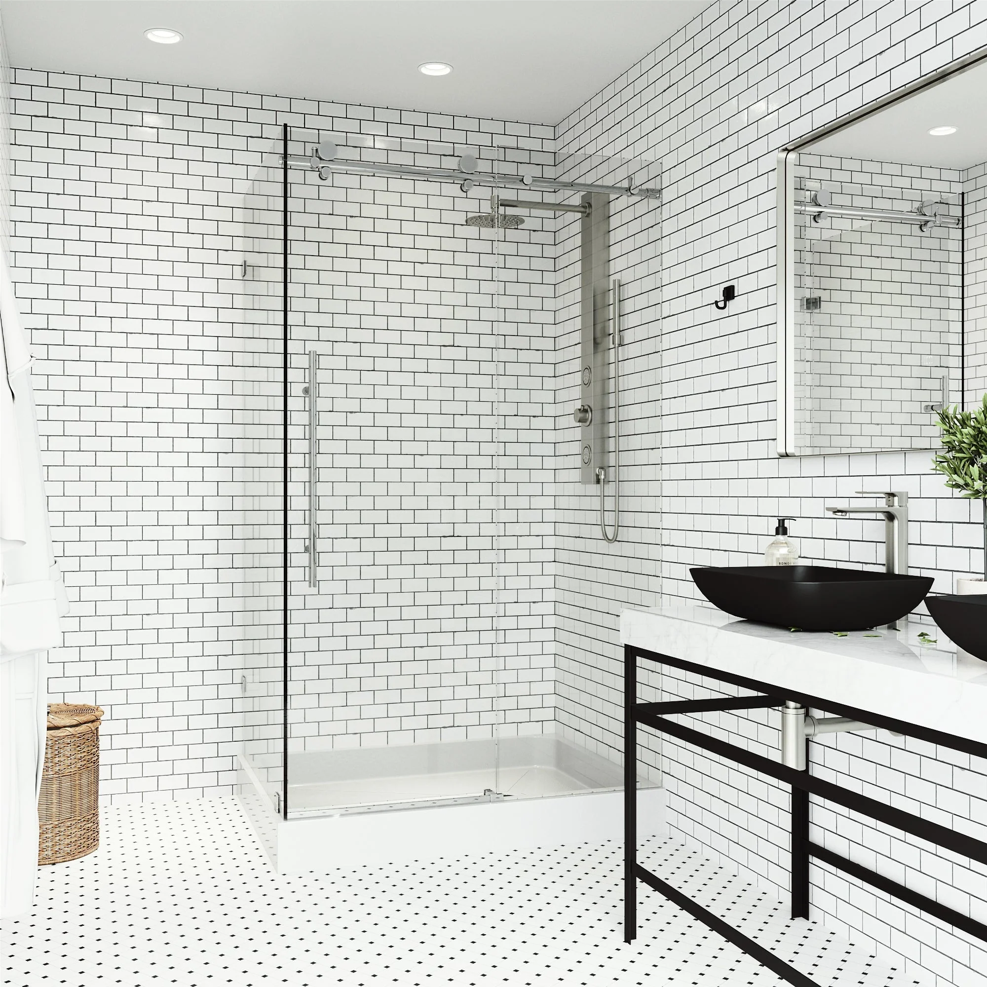 Elan E-Class Frameless Rectangle Shower Enclosure - Image 44