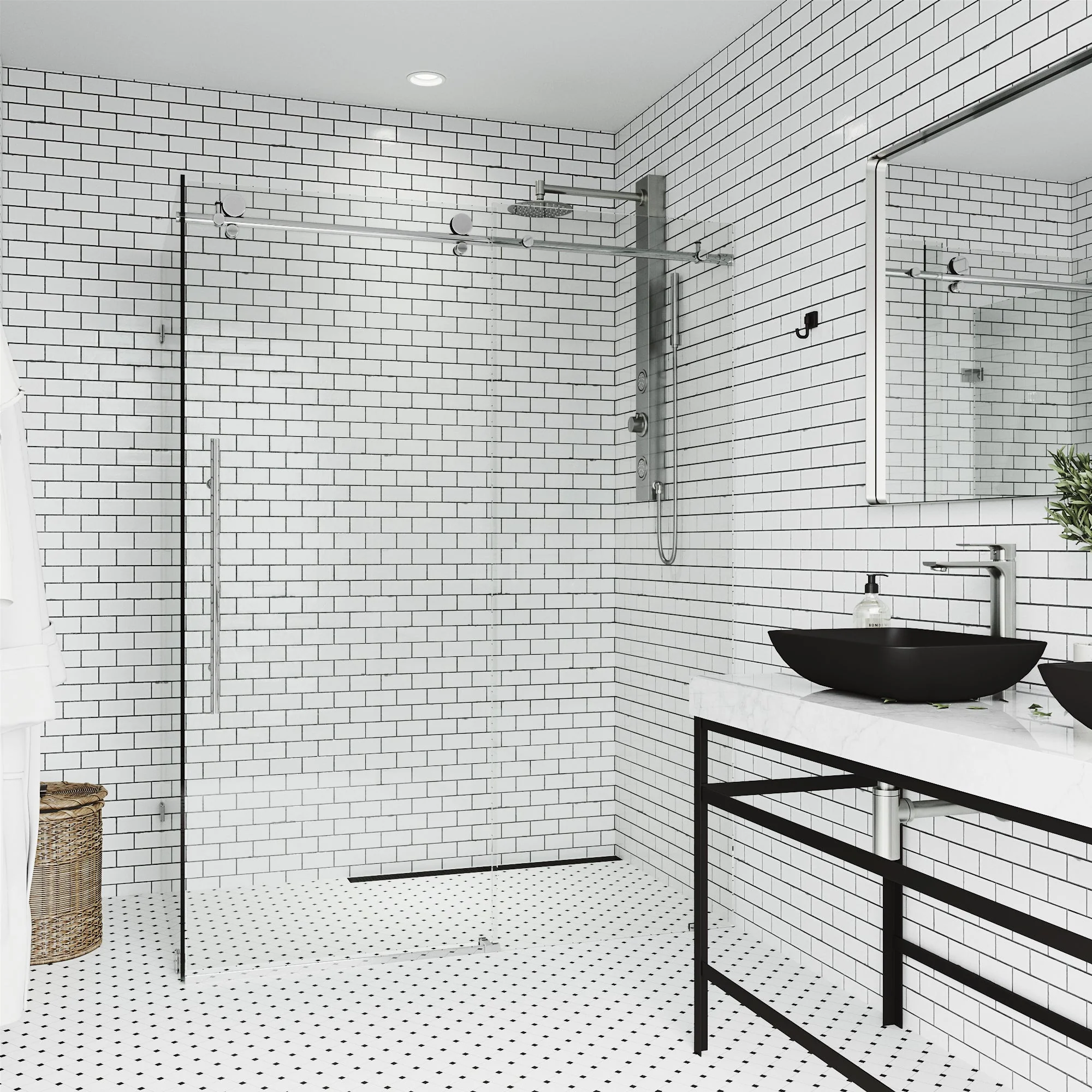 Elan E-Class Frameless Rectangle Shower Enclosure - Image 5