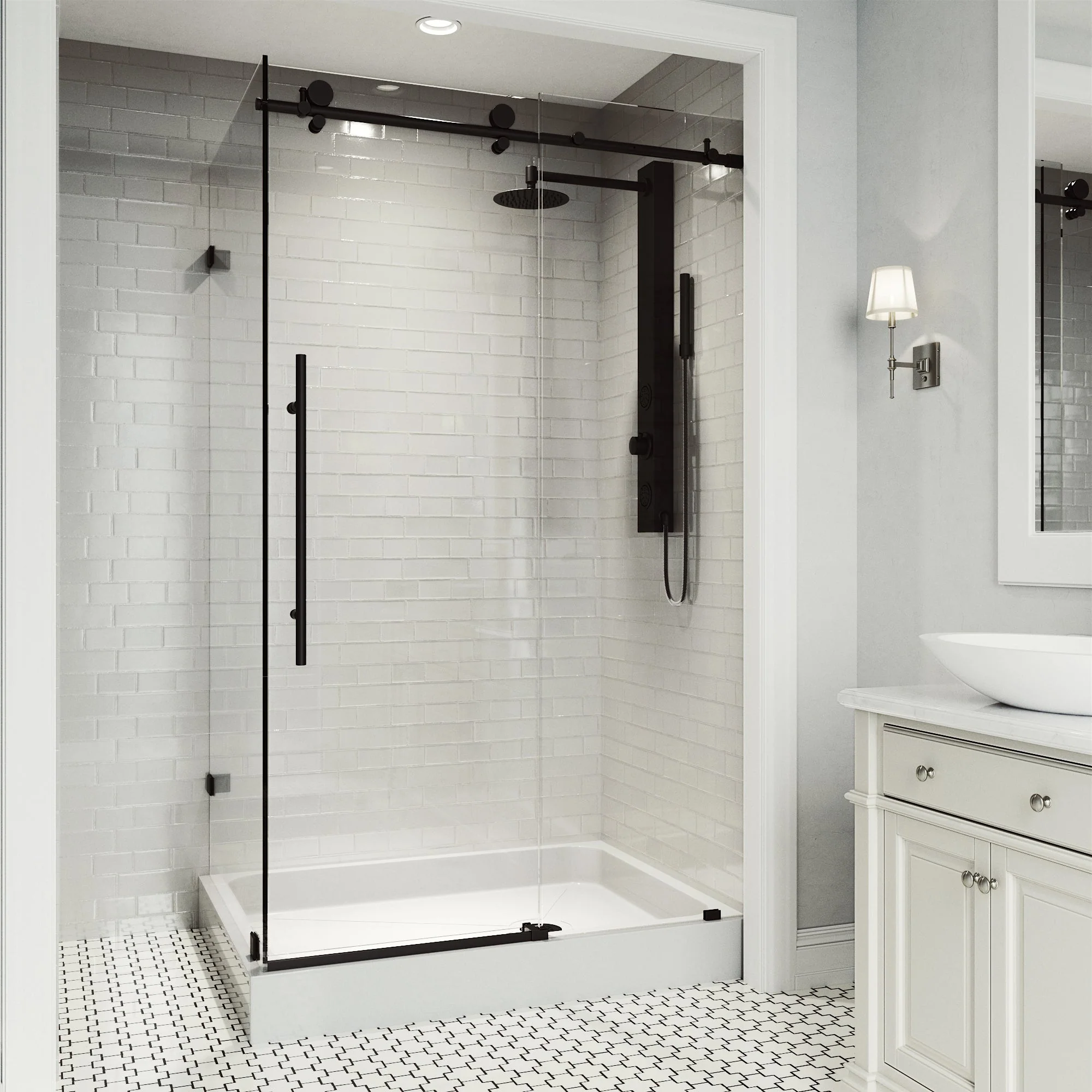 Elan E-Class Frameless Rectangle Shower Enclosure - Image 50