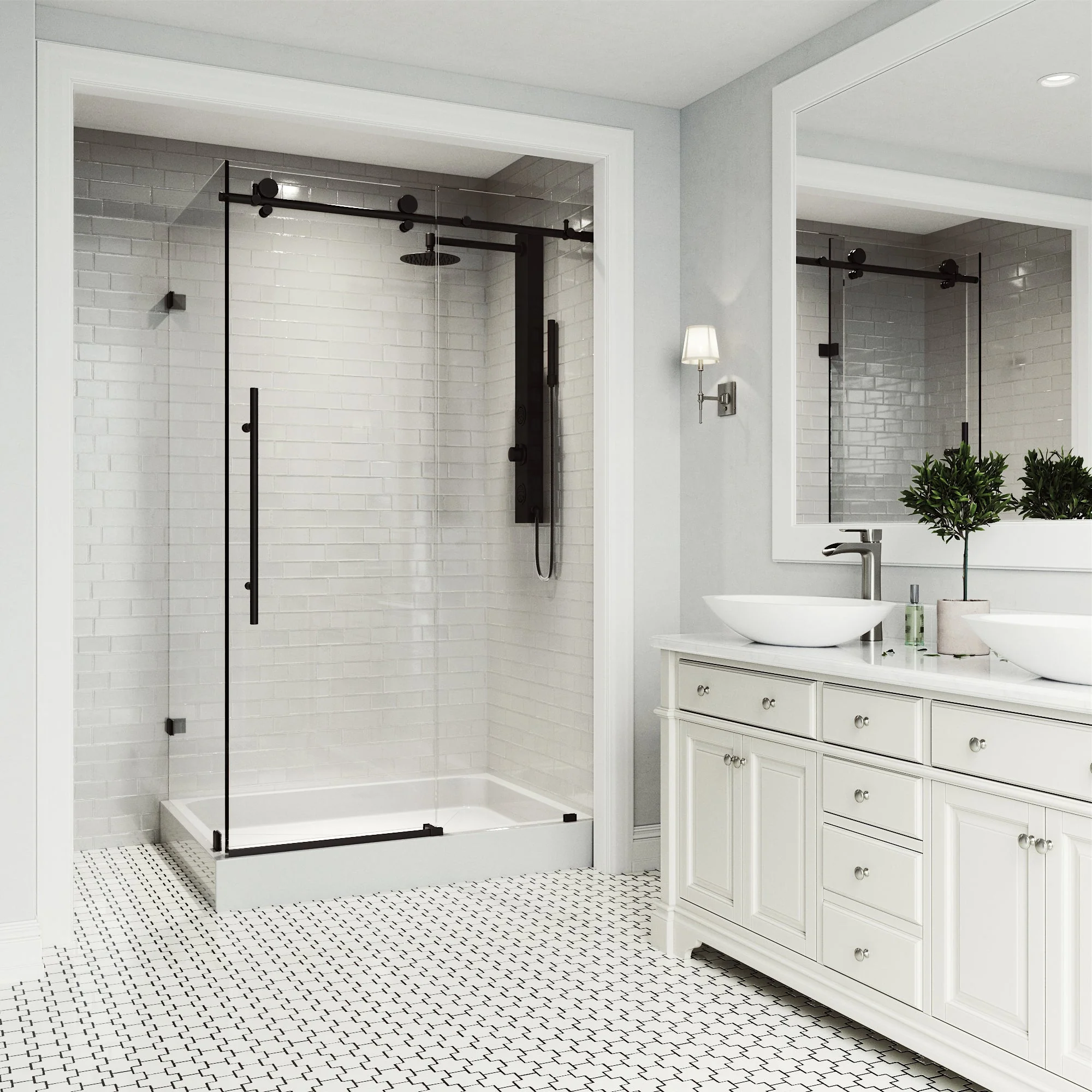 Elan E-Class Frameless Rectangle Shower Enclosure - Image 51