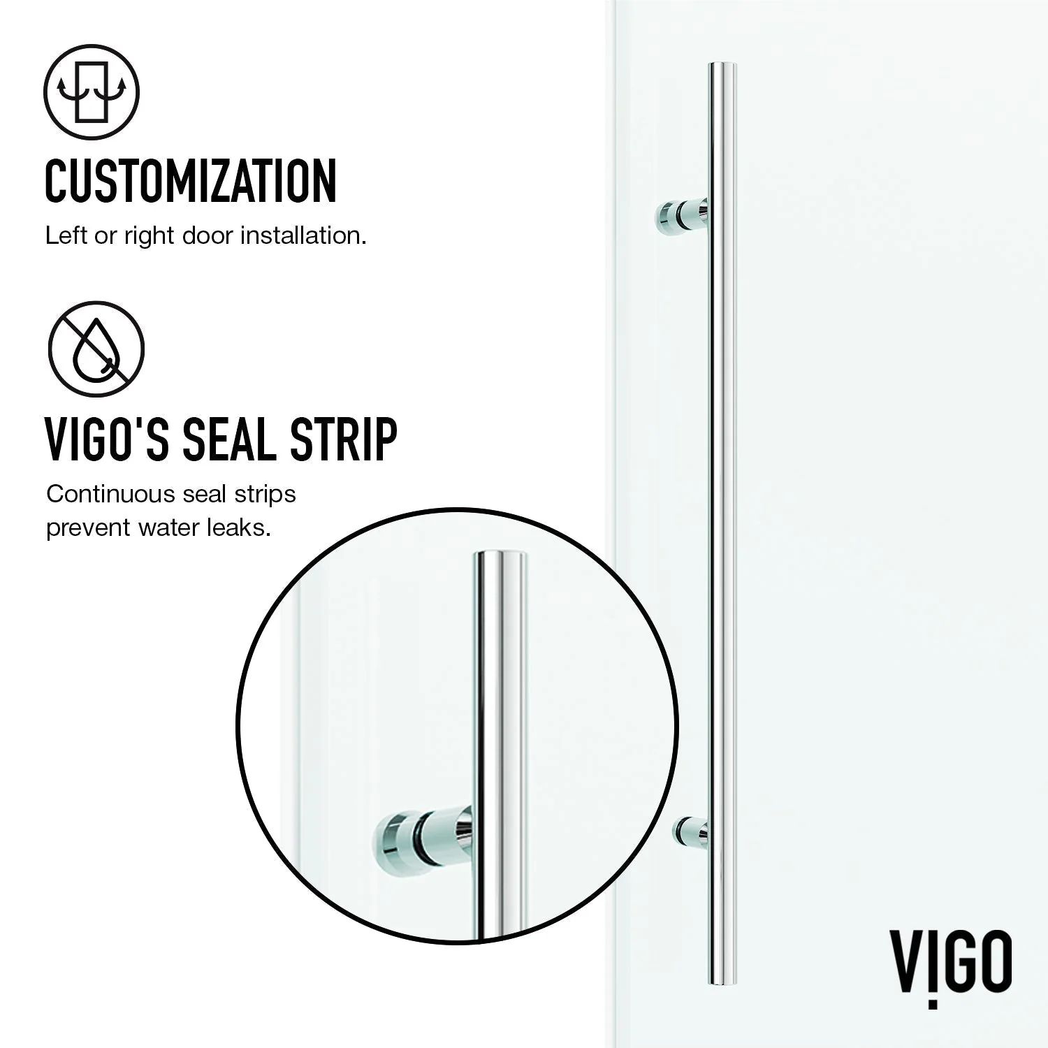 Elan E-Class Frameless Rectangle Shower Enclosure - Image 6