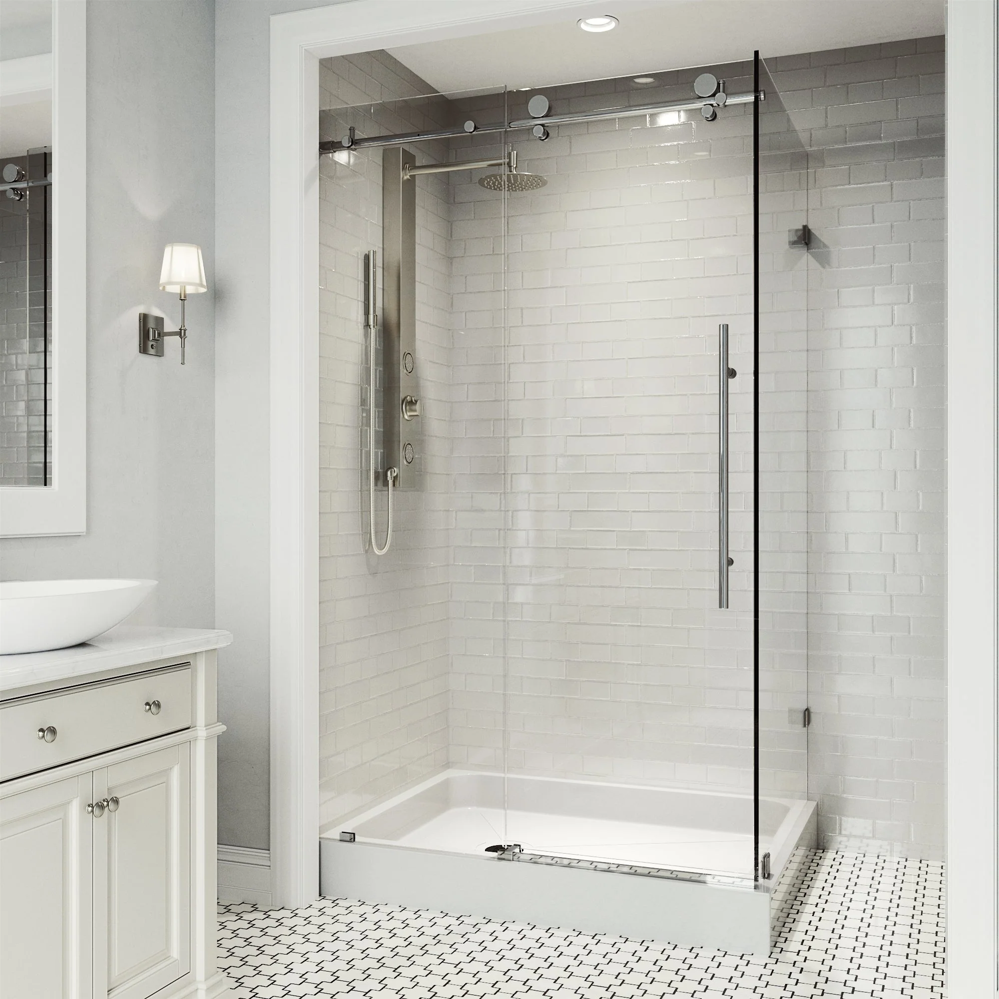 Elan E-Class Frameless Rectangle Shower Enclosure - Image 77