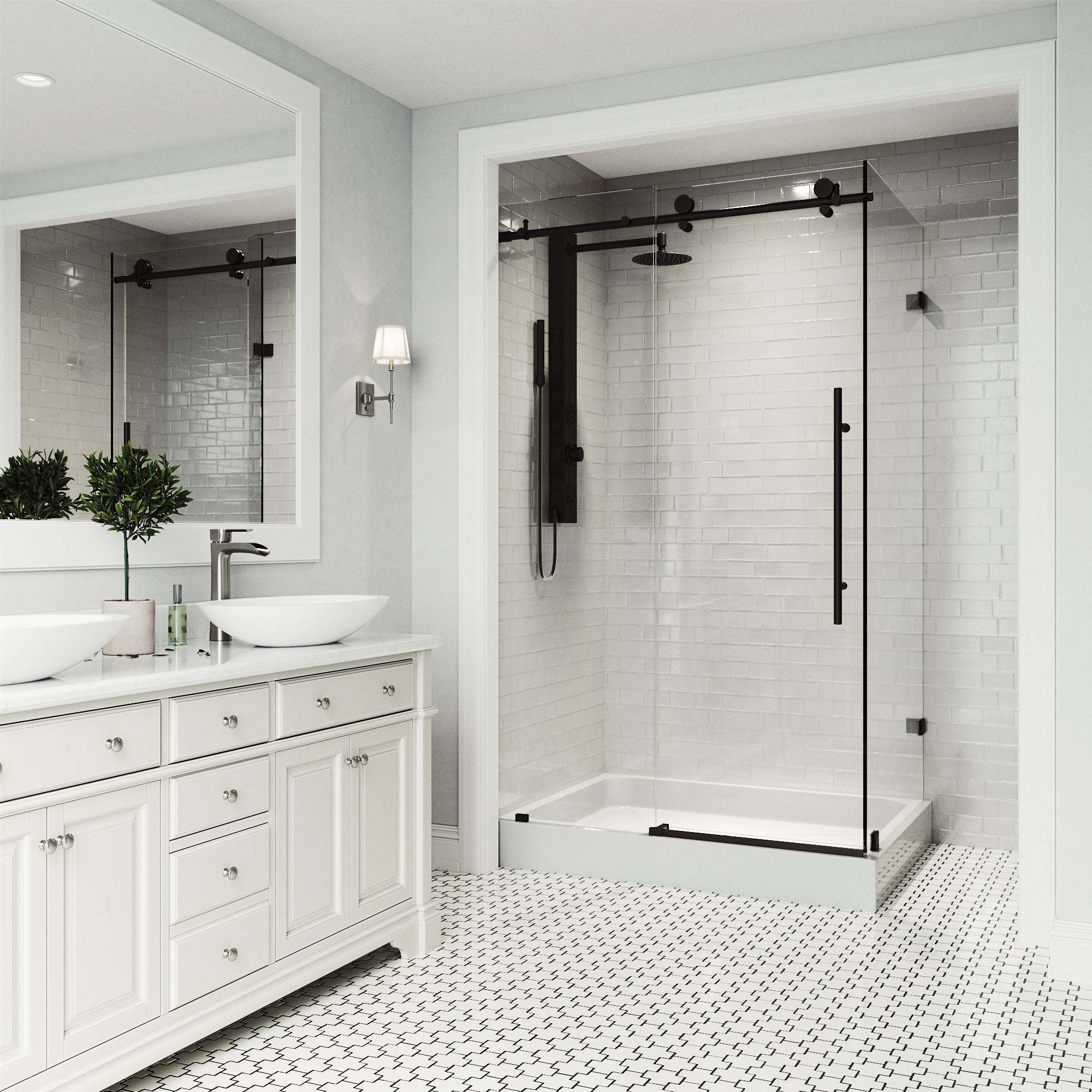 Elan E-Class Frameless Rectangle Shower Enclosure - Image 87