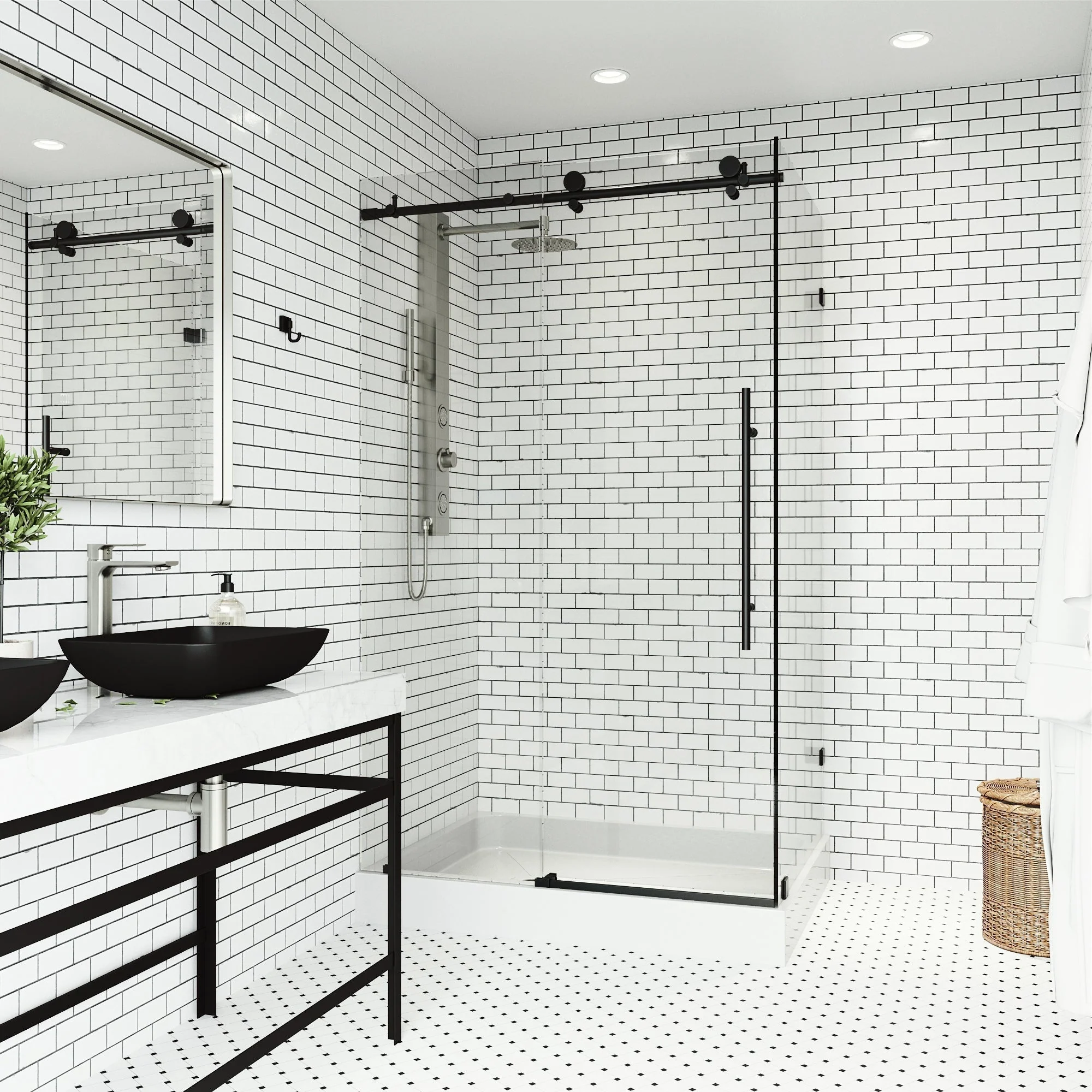 Elan E-Class Frameless Rectangle Shower Enclosure - Image 89