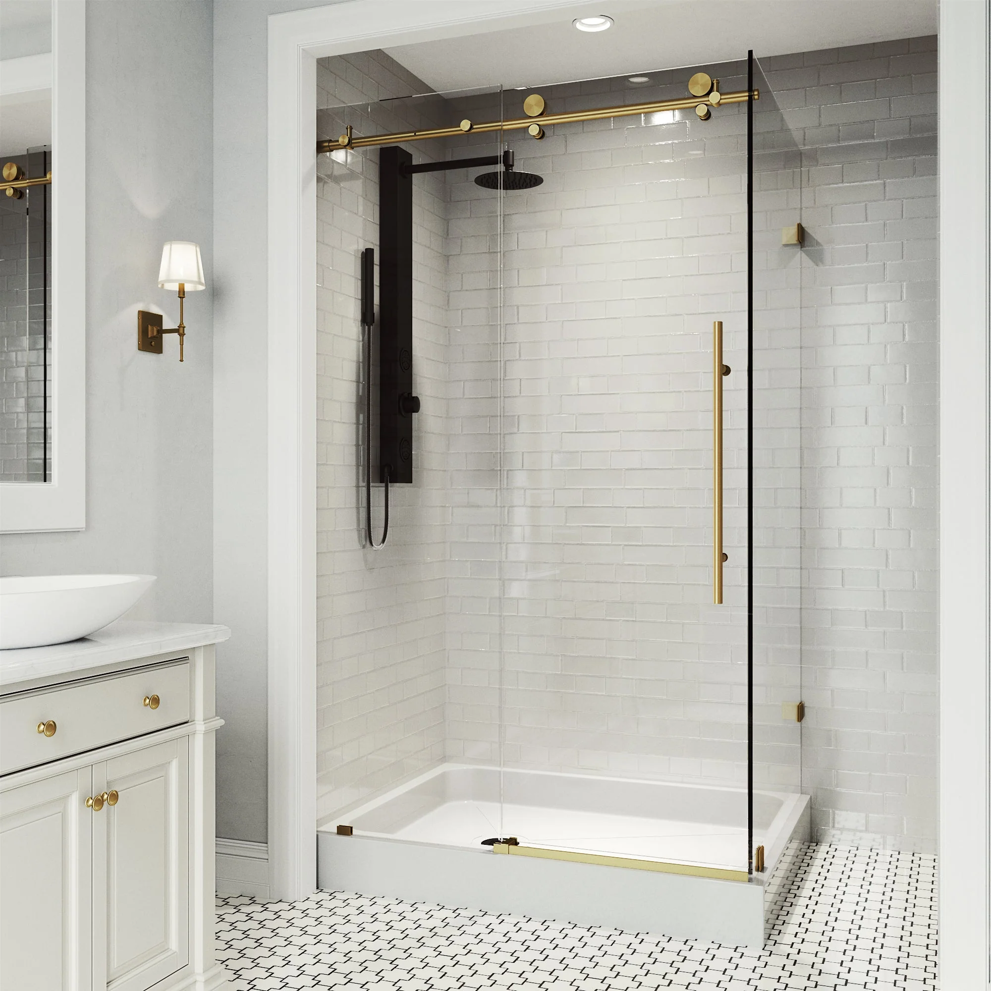 Elan E-Class Frameless Rectangle Shower Enclosure - Image 95