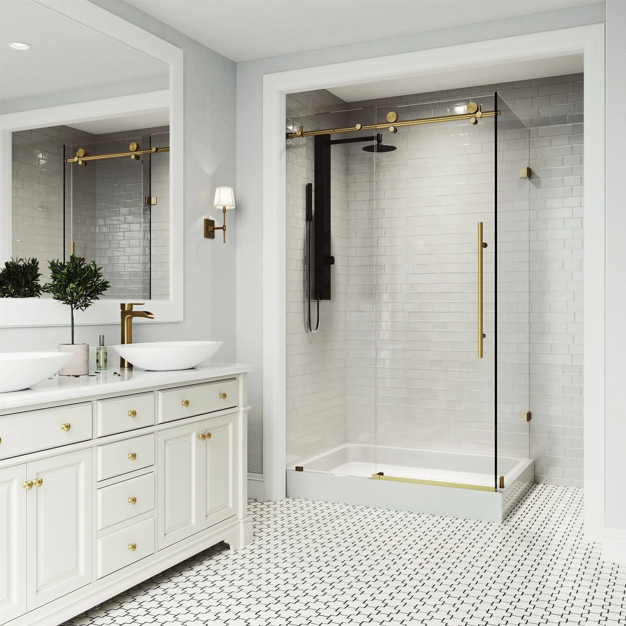 Elan E-Class Frameless Rectangle Shower Enclosure - Image 96