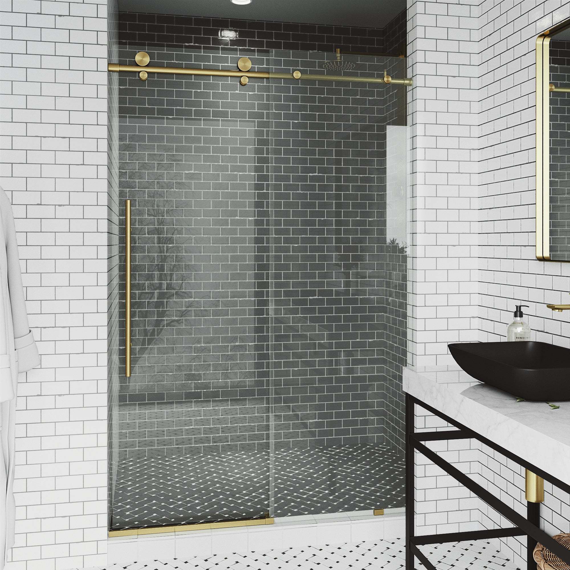 Elan E-Class Frameless Sliding Shower Door - Image 105