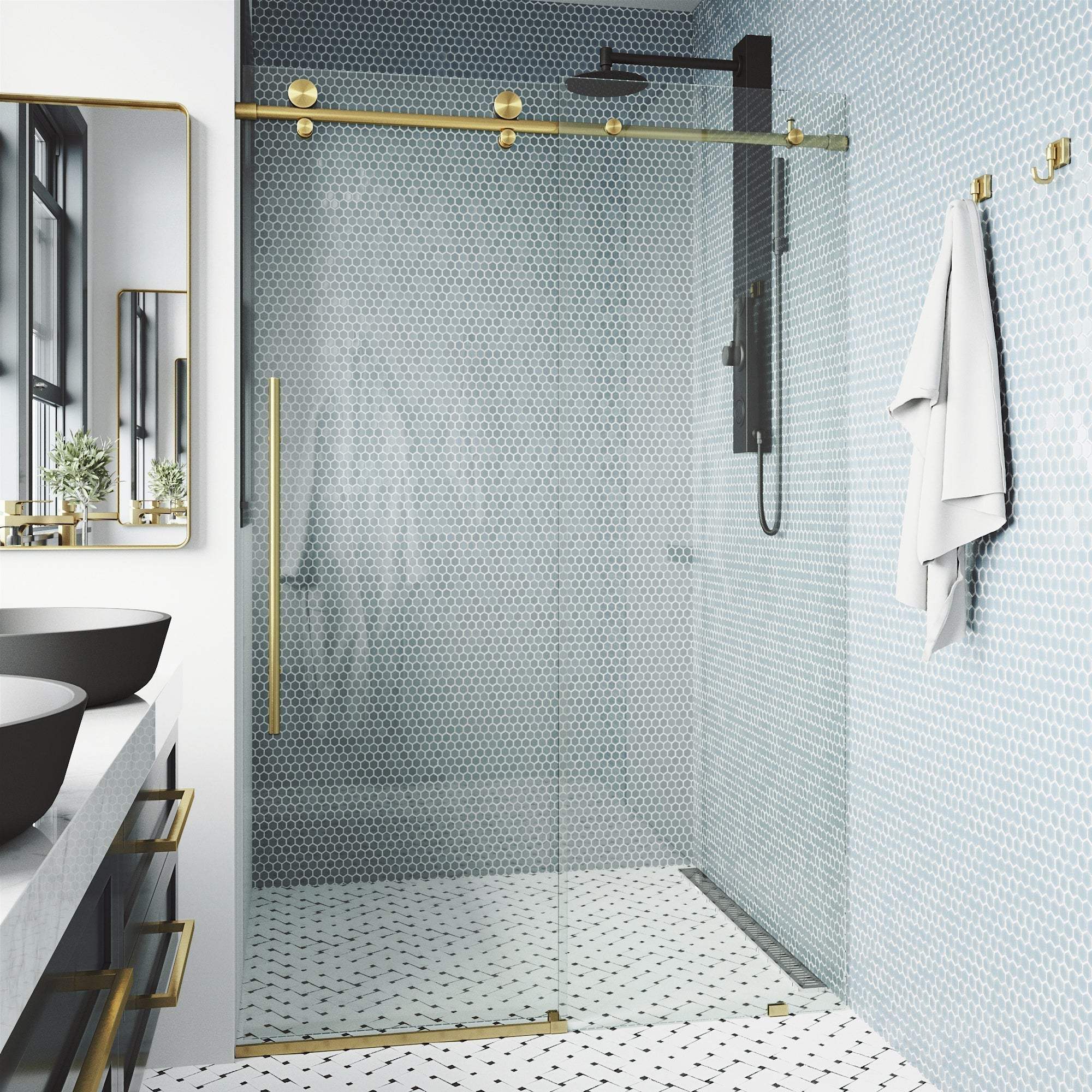 Elan E-Class Frameless Sliding Shower Door - Image 113