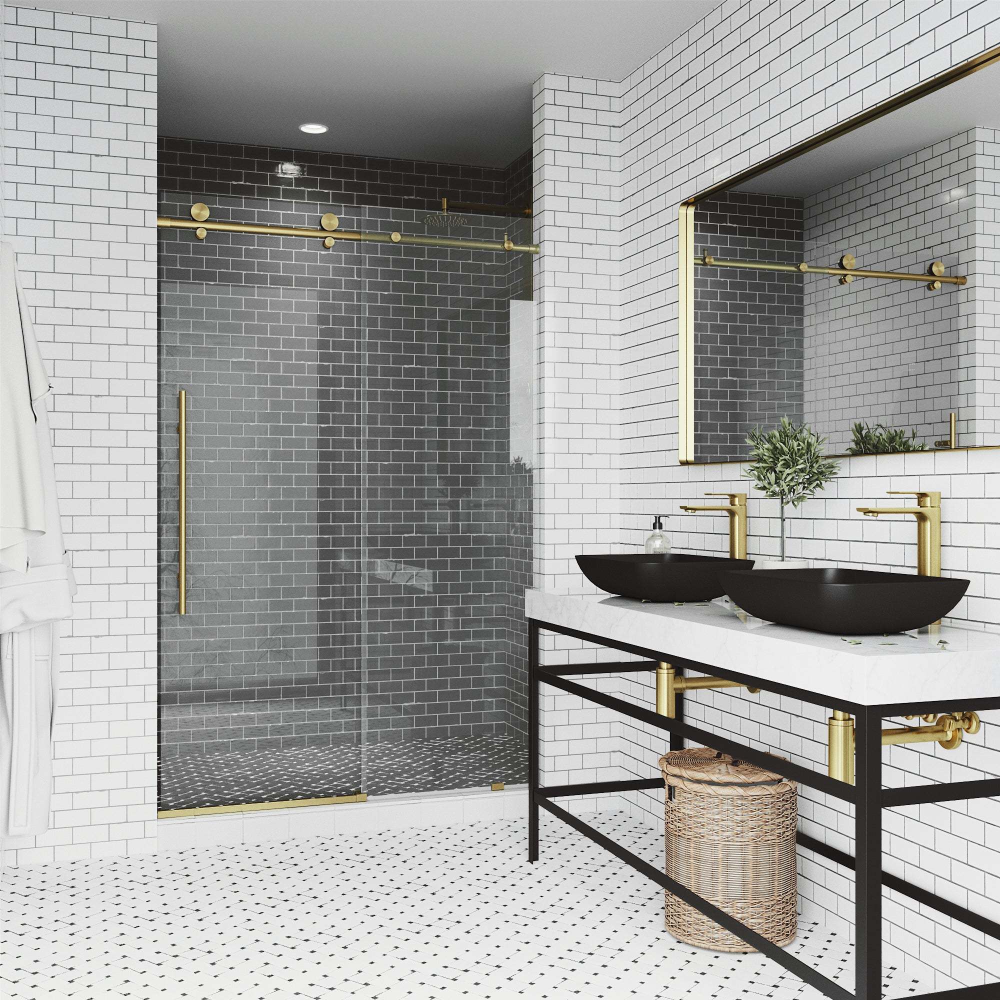 Elan E-Class Frameless Sliding Shower Door - Image 117