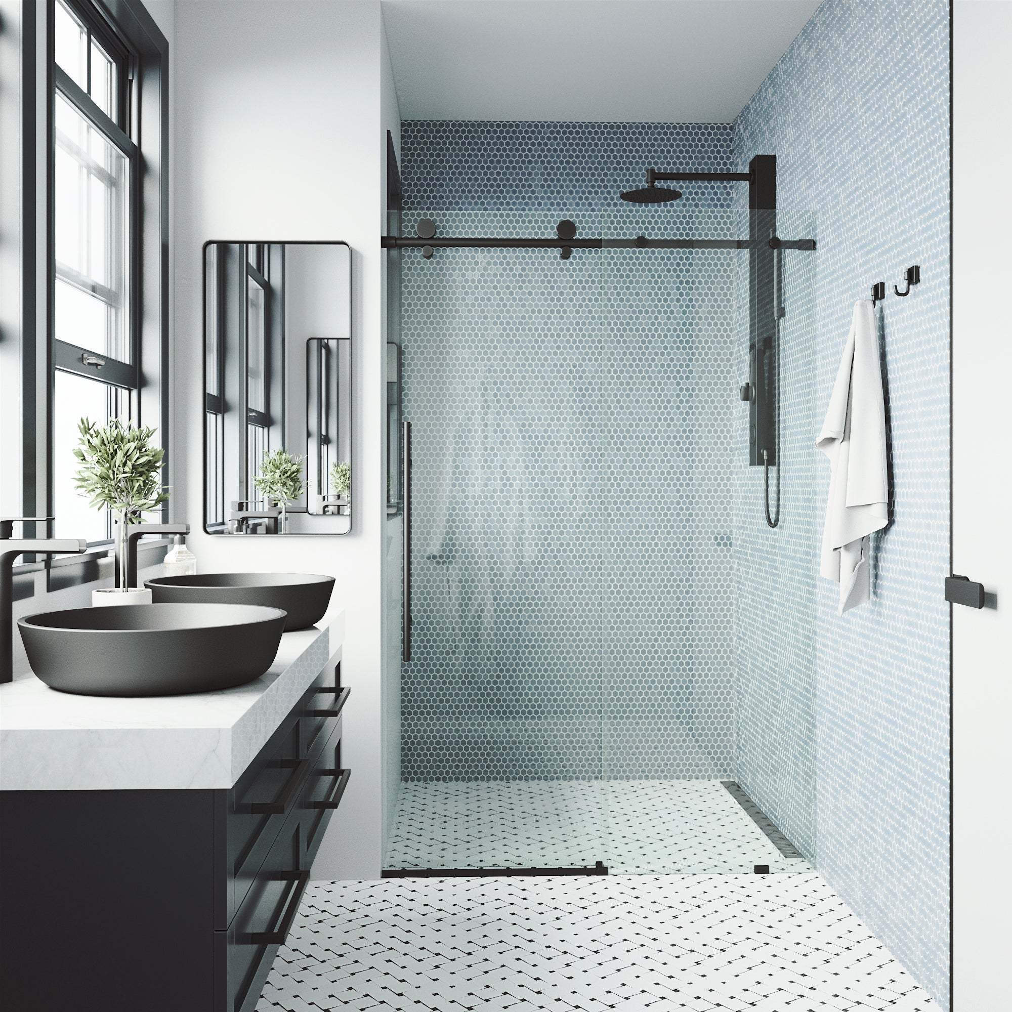 Elan E-Class Frameless Sliding Shower Door - Image 13