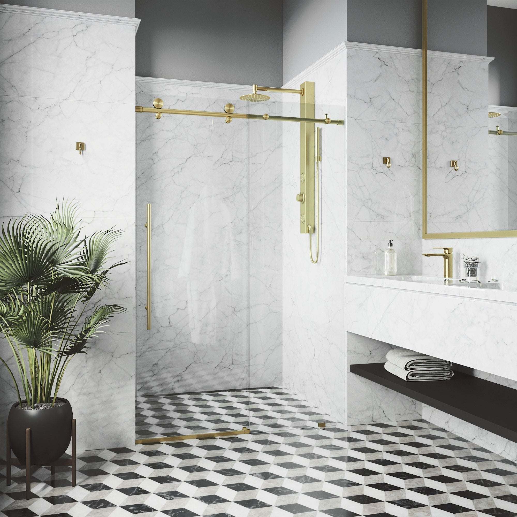 Elan E-Class Frameless Sliding Shower Door - Image 133