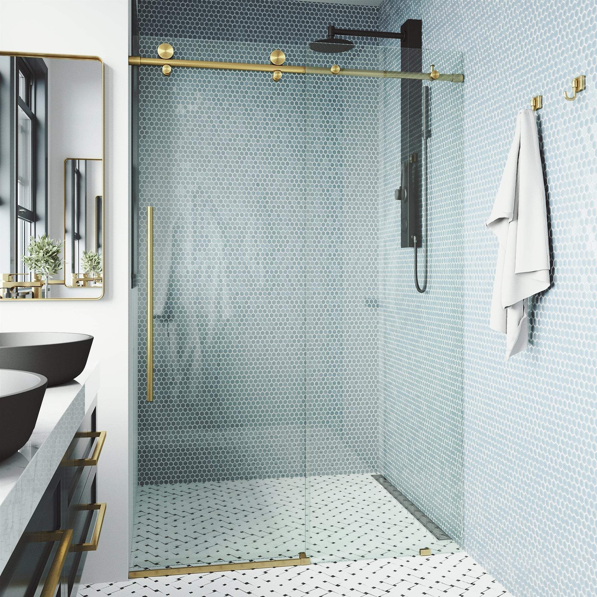 Elan E-Class Frameless Sliding Shower Door - Image 146