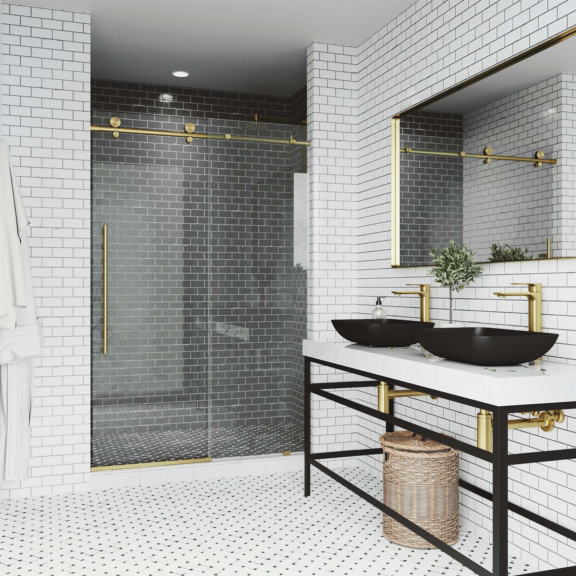 Elan E-Class Frameless Sliding Shower Door - Image 156