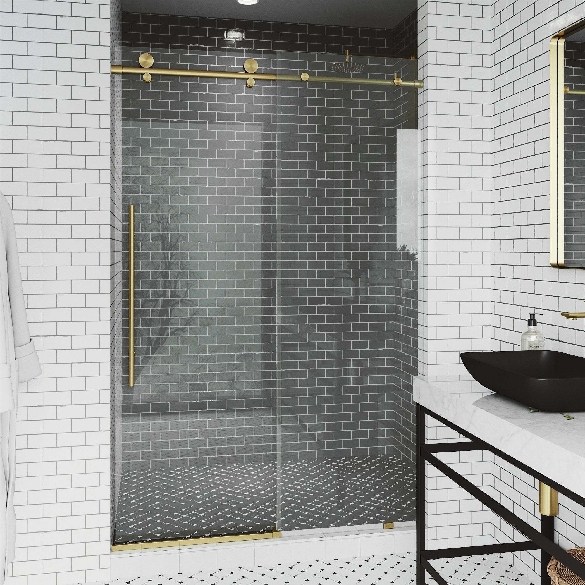 Elan E-Class Frameless Sliding Shower Door - Image 157