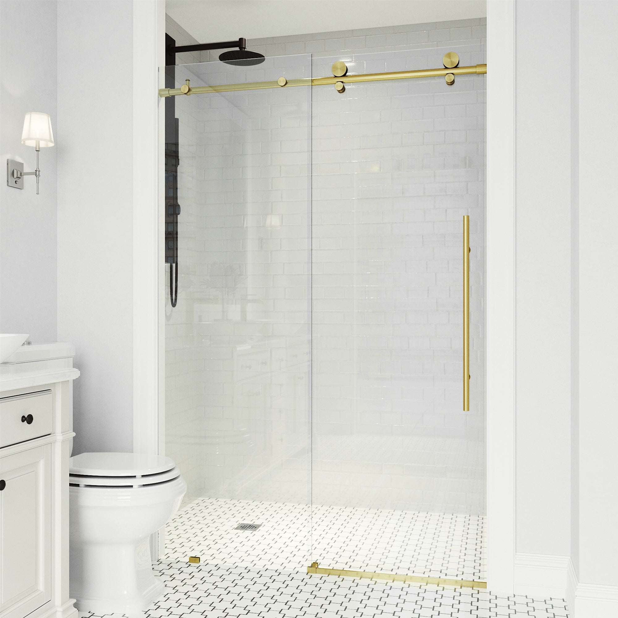 Elan E-Class Frameless Sliding Shower Door - Image 159