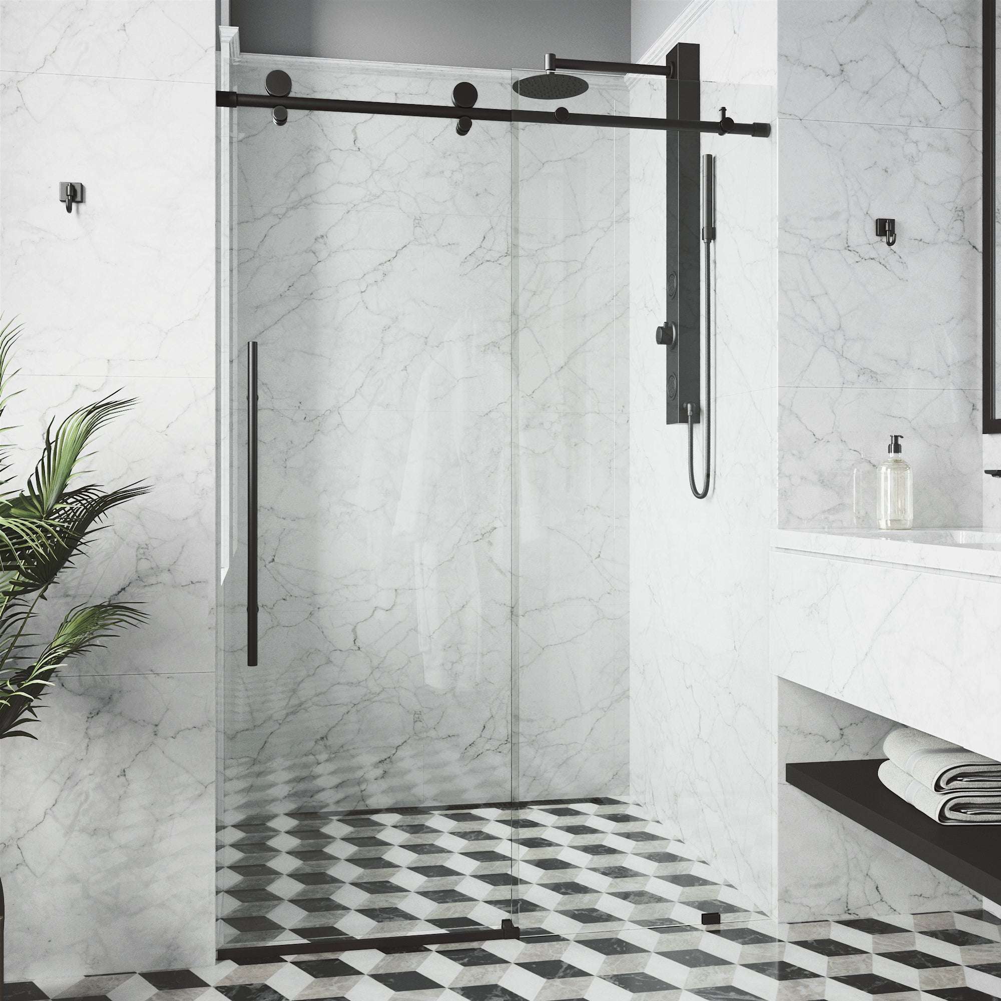 Elan E-Class Frameless Sliding Shower Door - Image 16