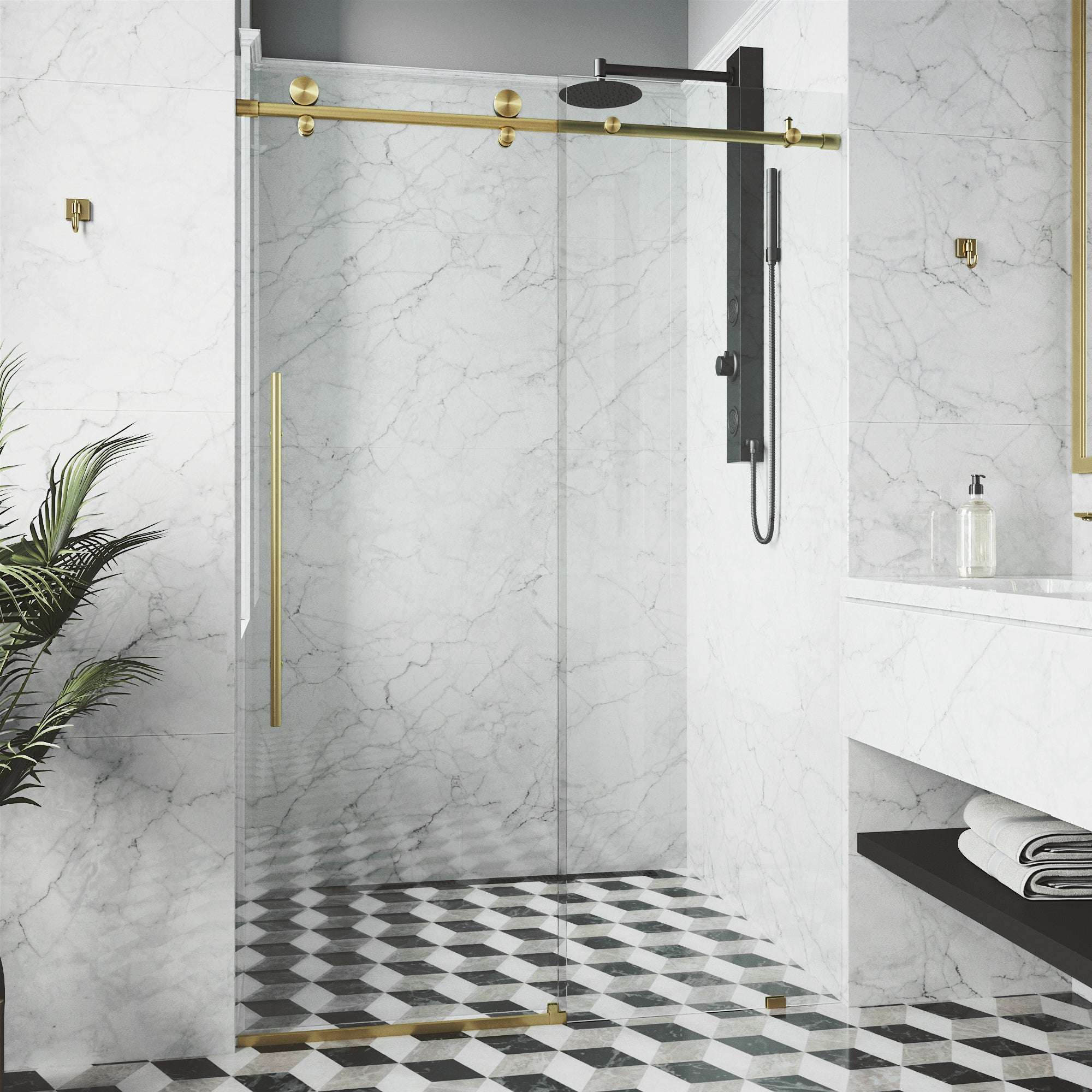 Elan E-Class Frameless Sliding Shower Door - Image 178
