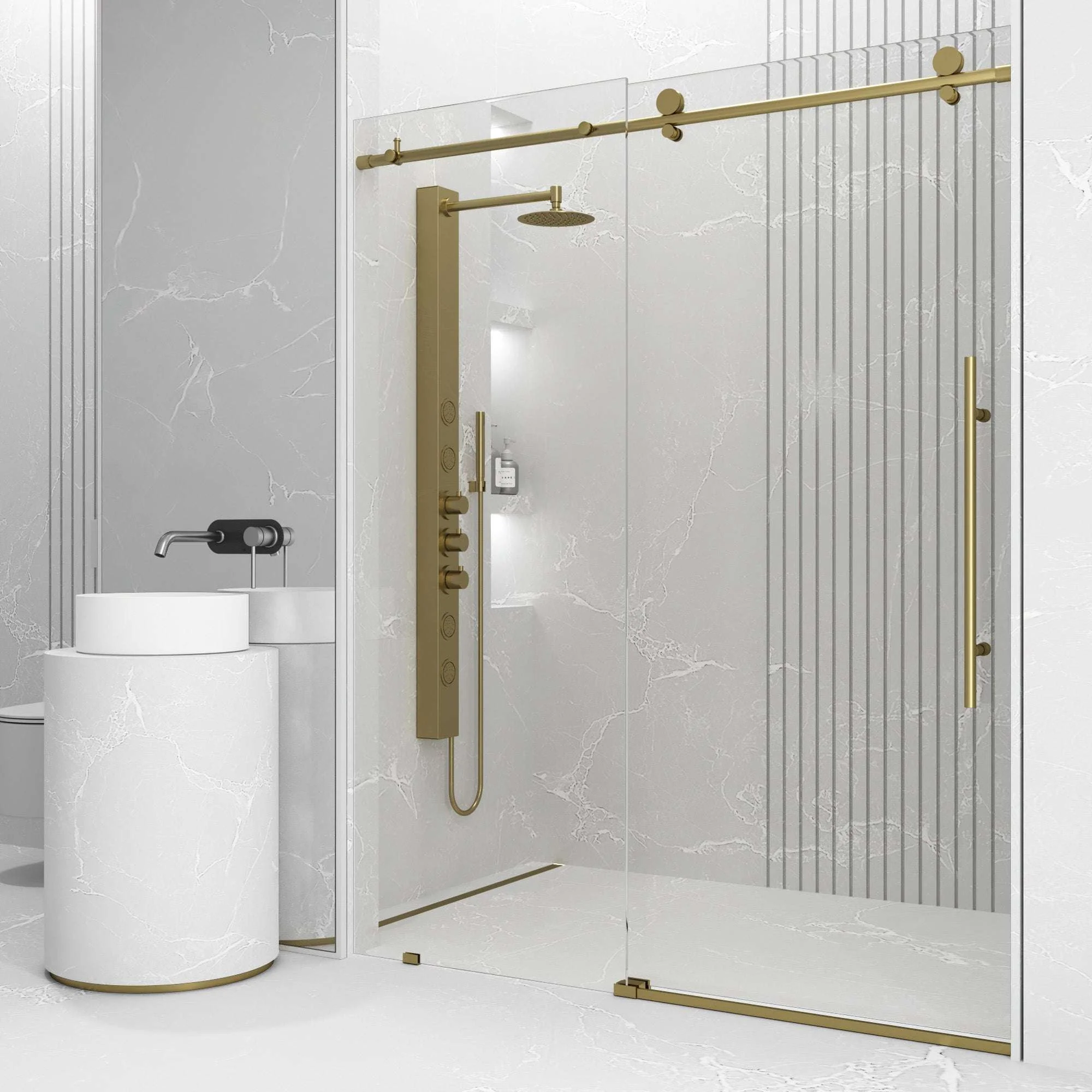 Elan E-Class Frameless Sliding Shower Door - Image 2