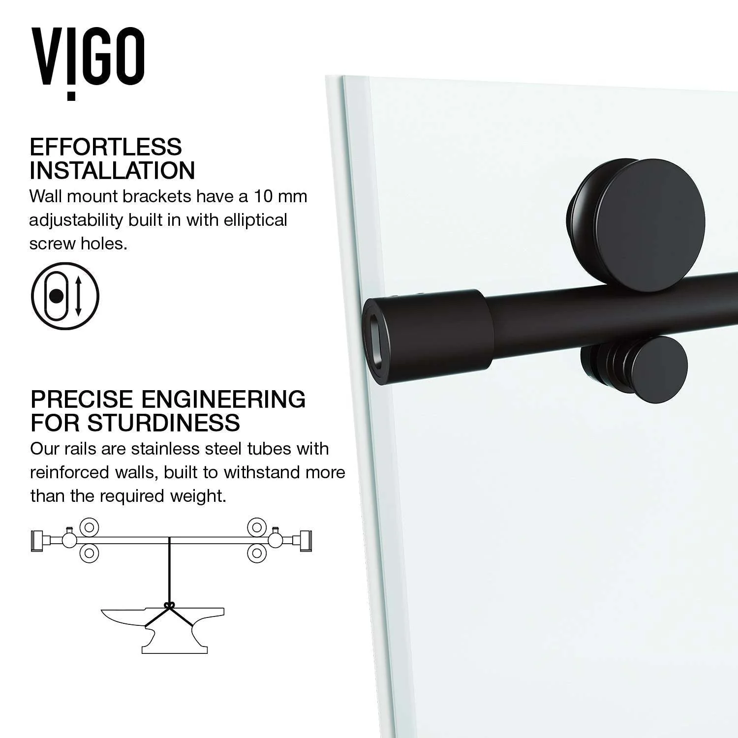 Elan E-Class Frameless Sliding Shower Door - Image 20