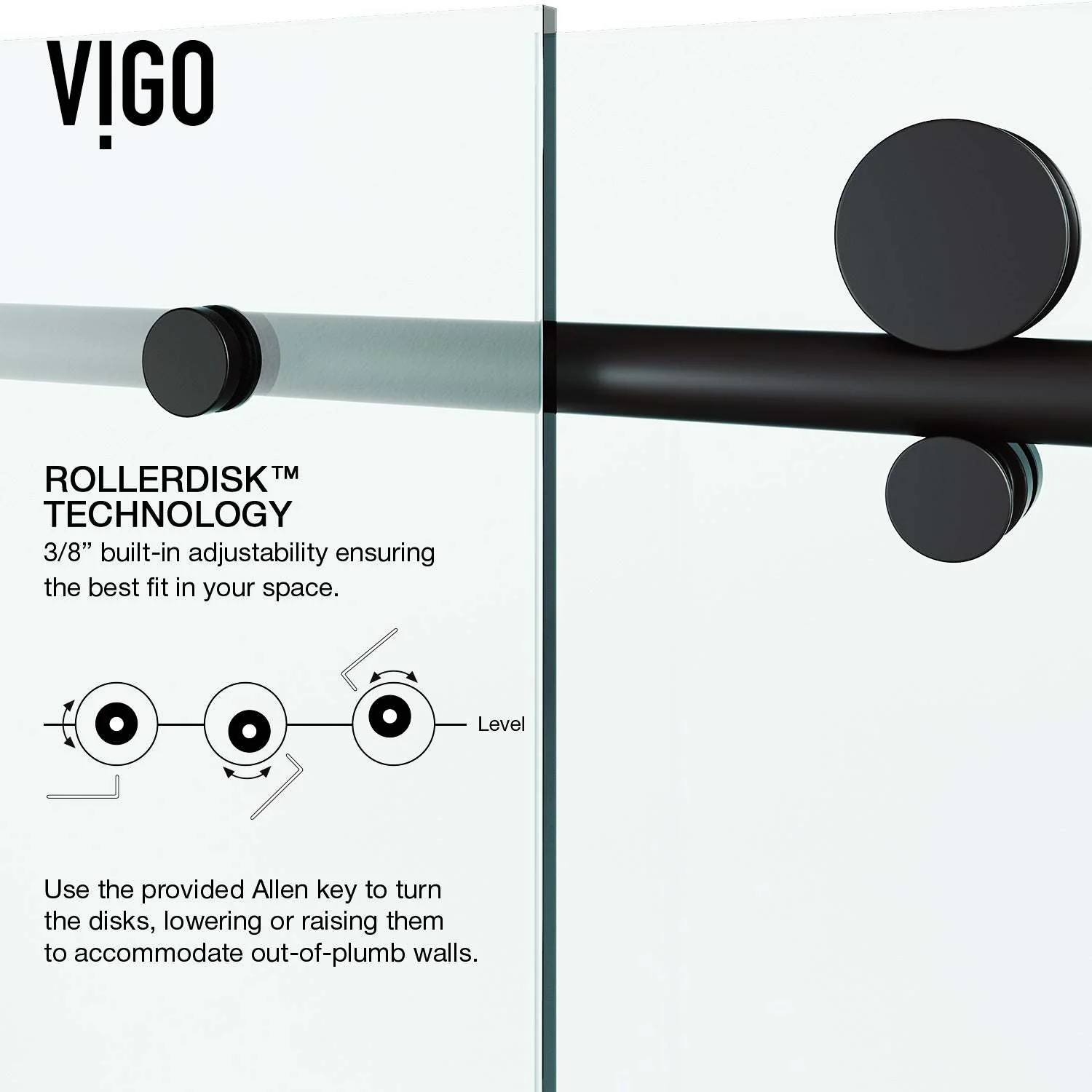 Elan E-Class Frameless Sliding Shower Door - Image 21