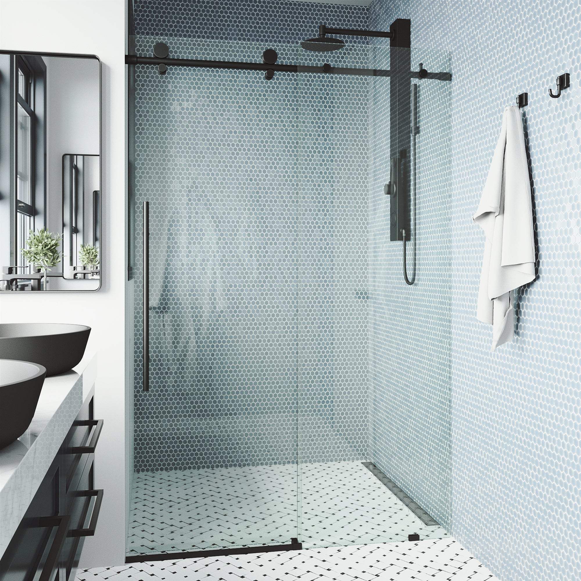 Elan E-Class Frameless Sliding Shower Door - Image 22