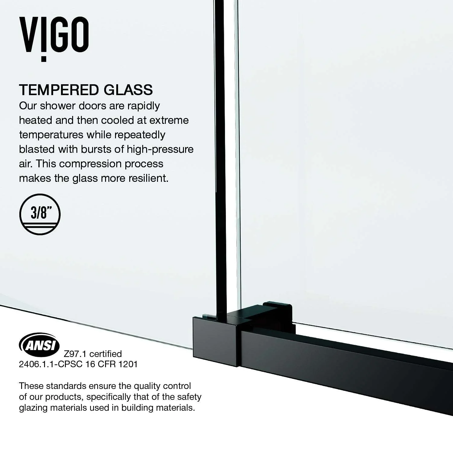 Elan E-Class Frameless Sliding Shower Door - Image 32