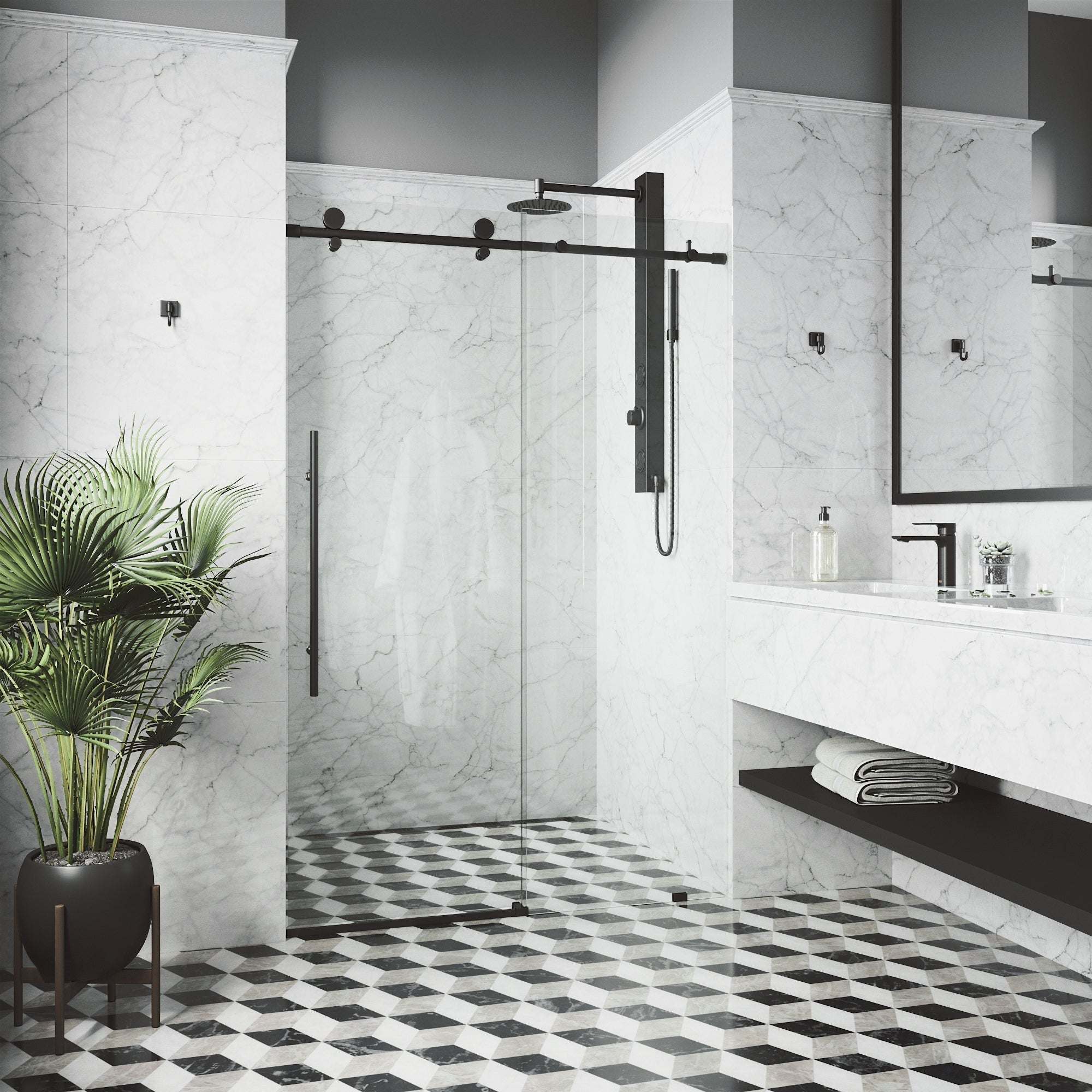 Elan E-Class Frameless Sliding Shower Door - Image 82