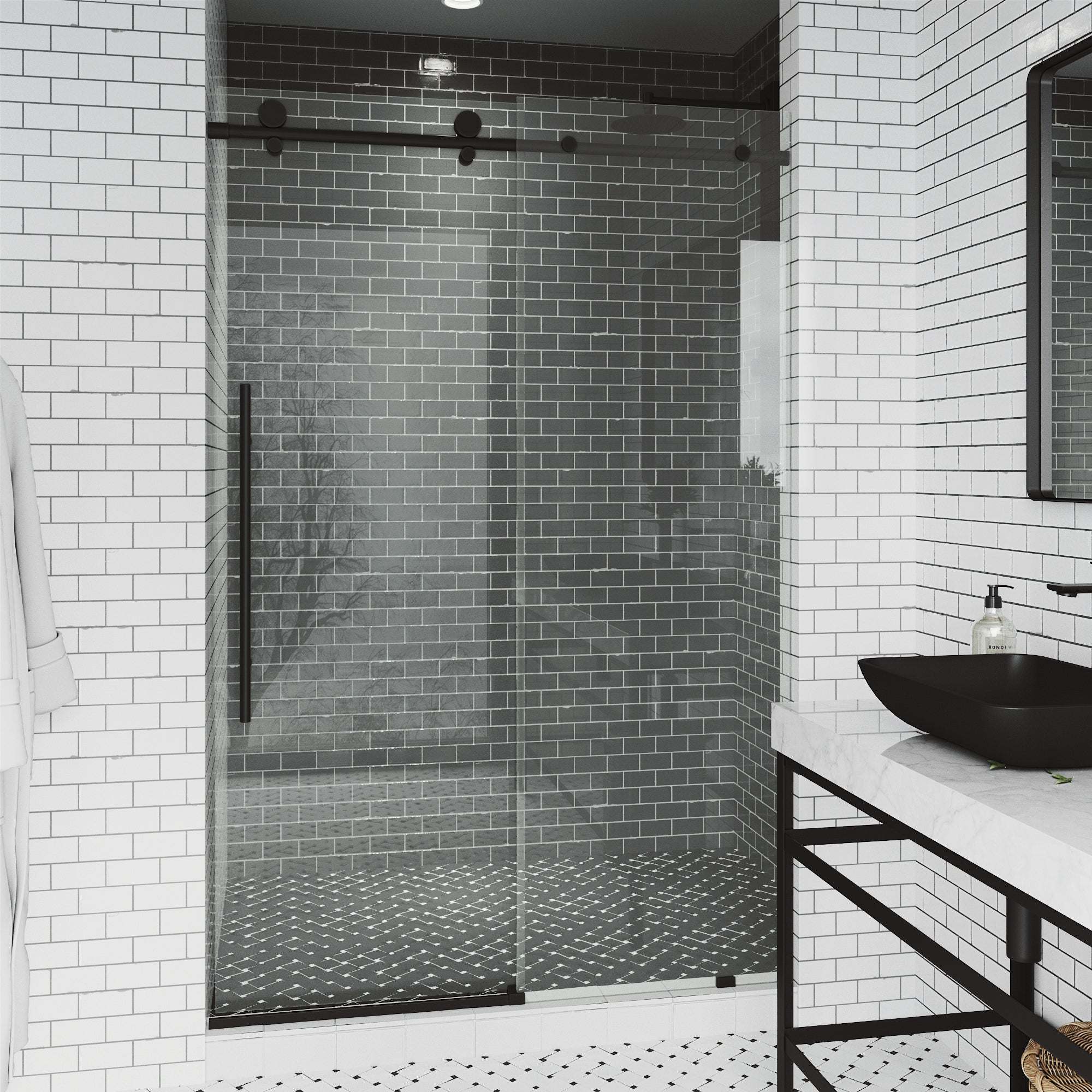 Elan E-Class Frameless Sliding Shower Door - Image 87