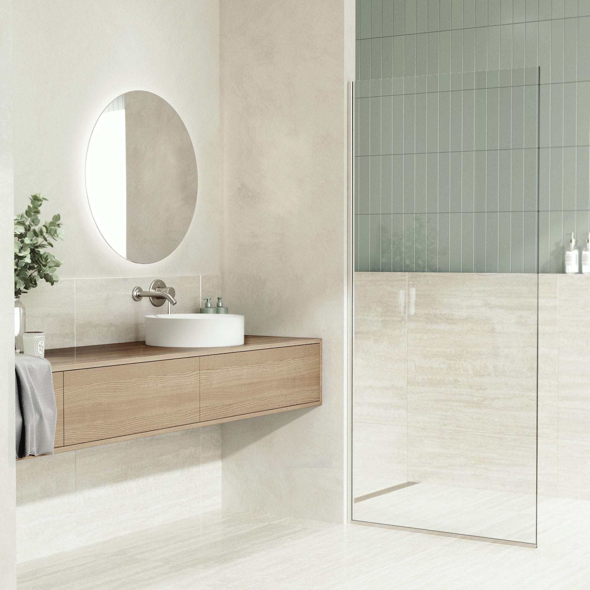 Elan Modern White Matte Stone™ 16 in. Round Vessel Bathroom Sink - Image 5