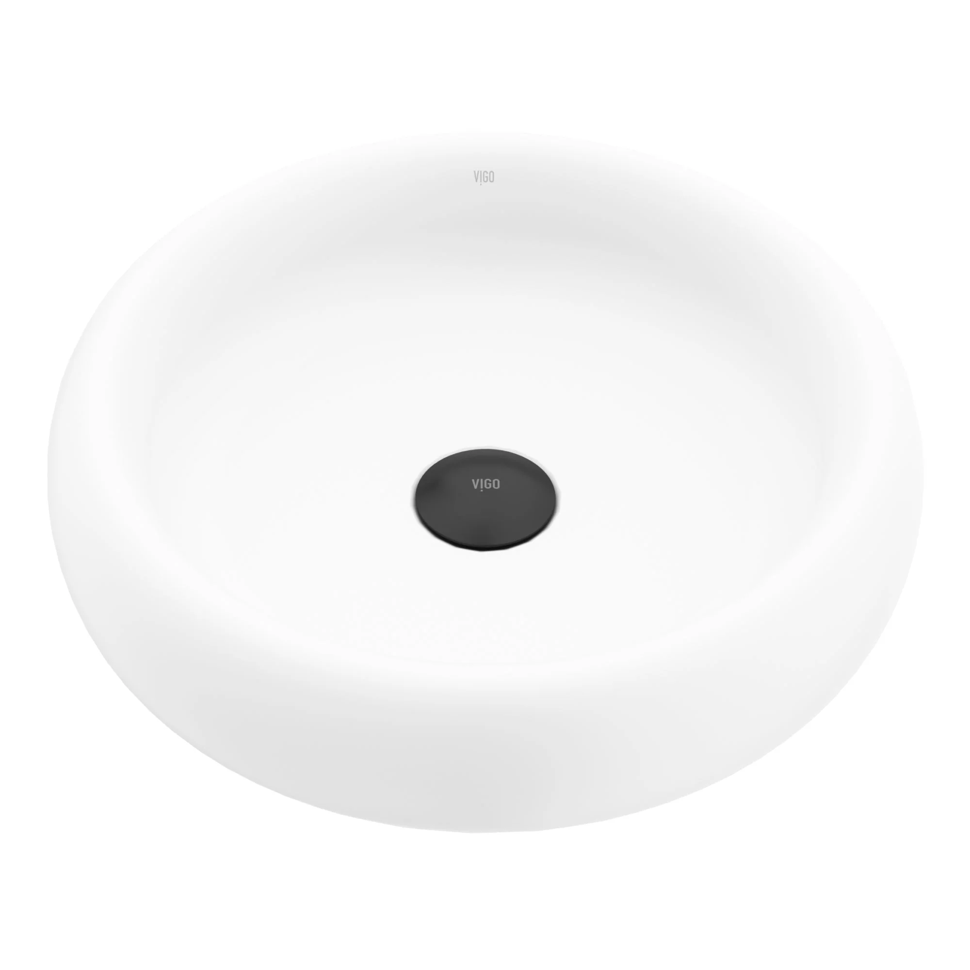 Elan Modern White Matte Stone™ 17 in. Round Vessel Bathroom Sink - Image 14
