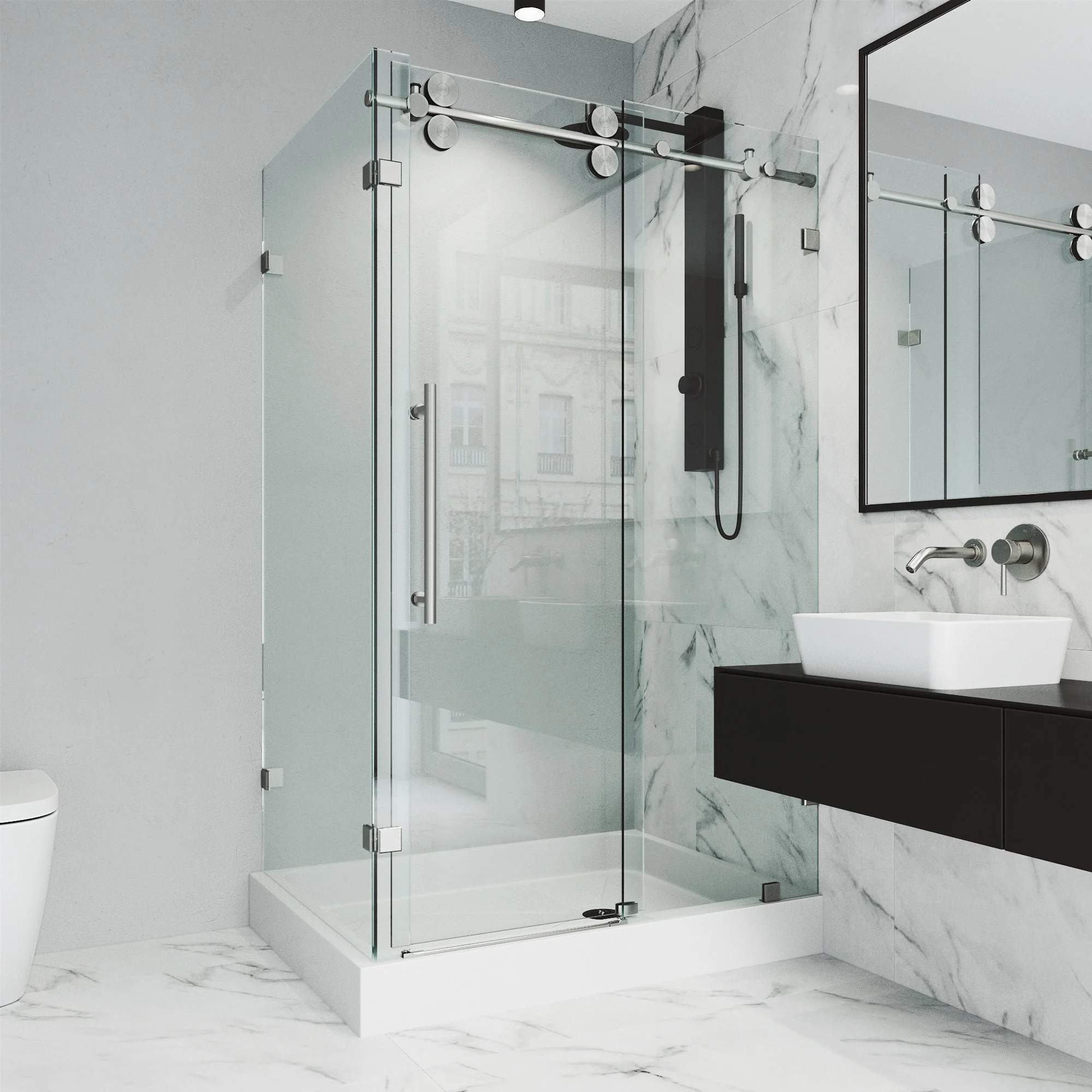 Elan Winslow Frameless Rectangle Shower Enclosure - Image 106