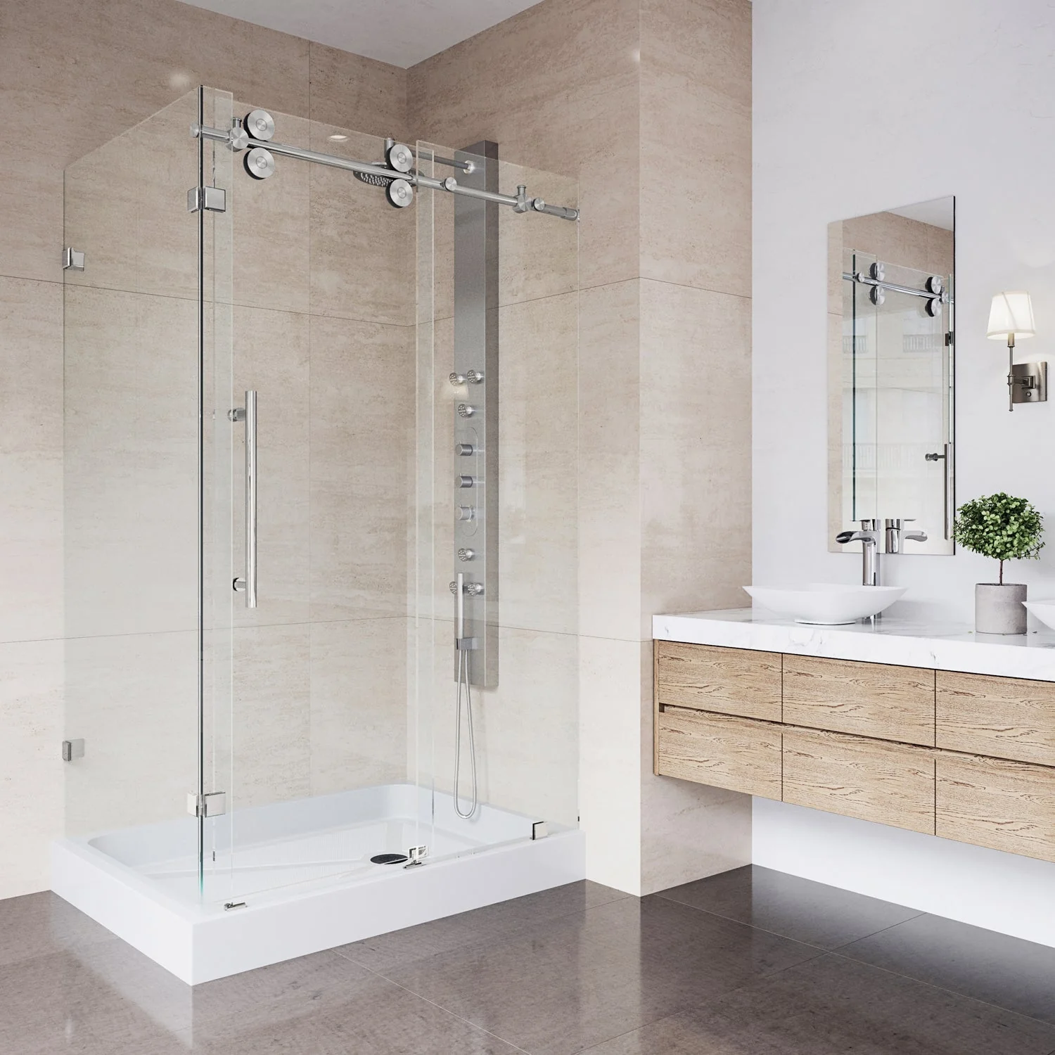 Elan Winslow Frameless Rectangle Shower Enclosure - Image 111