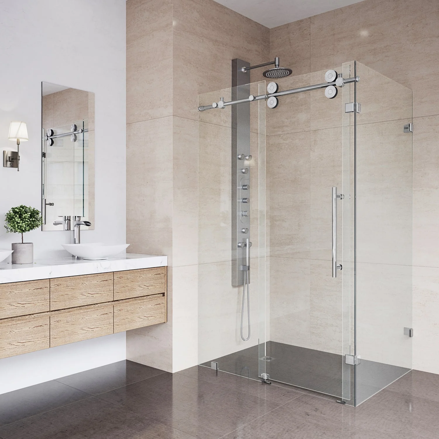 Elan Winslow Frameless Rectangle Shower Enclosure - Image 126