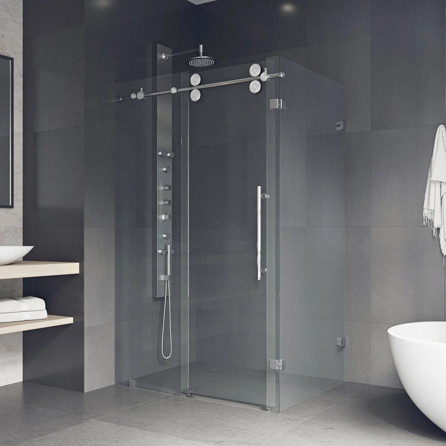 Elan Winslow Frameless Rectangle Shower Enclosure - Image 127