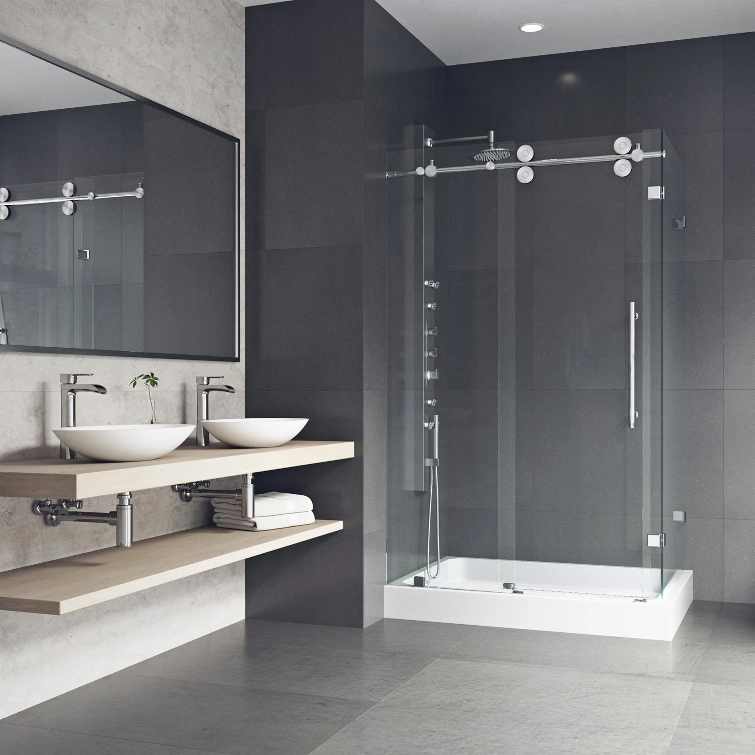 Elan Winslow Frameless Rectangle Shower Enclosure - Image 146
