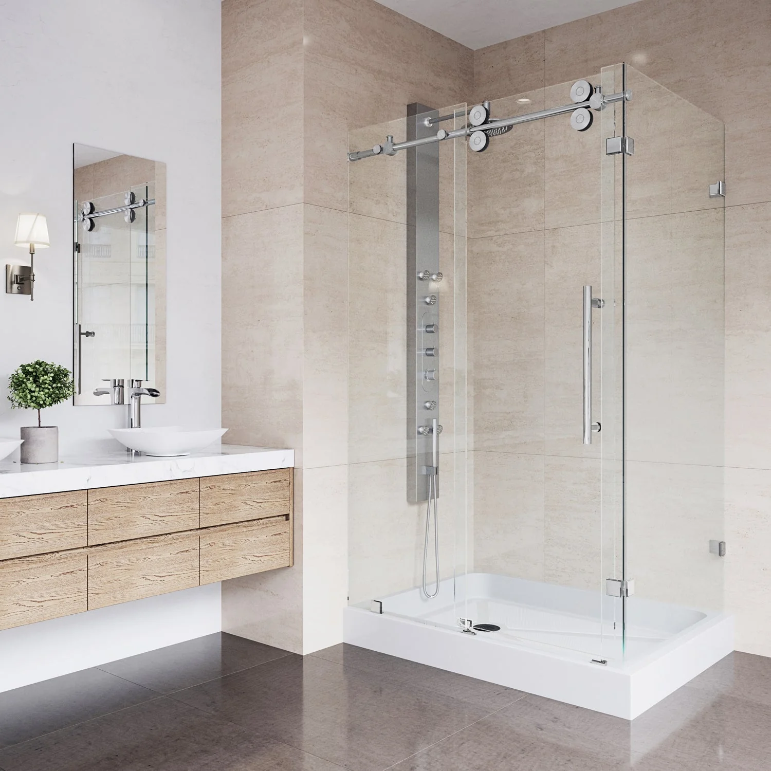 Elan Winslow Frameless Rectangle Shower Enclosure - Image 147