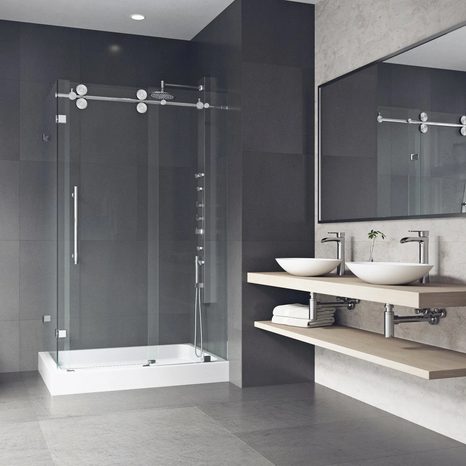 Elan Winslow Frameless Rectangle Shower Enclosure - Image 158