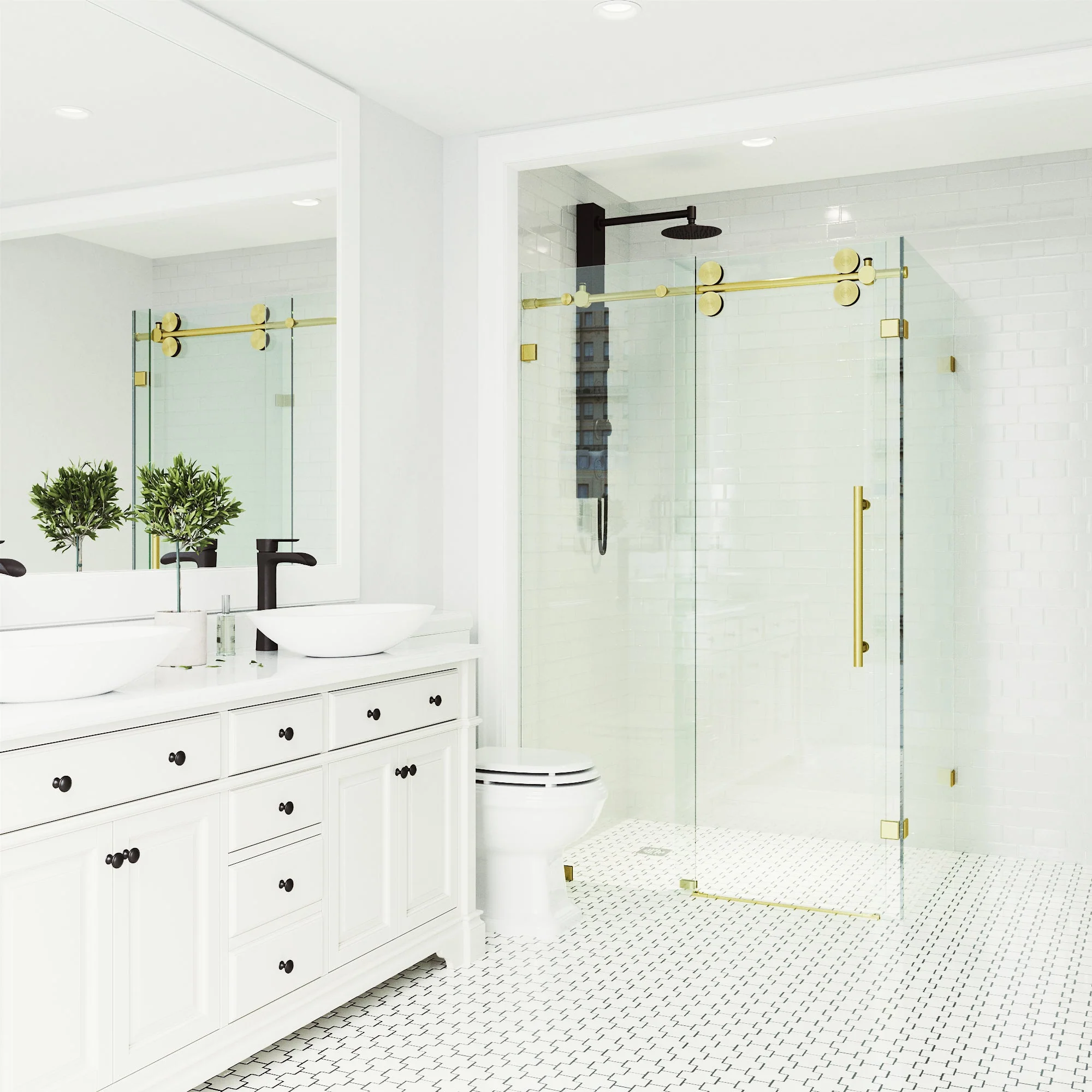 Elan Winslow Frameless Rectangle Shower Enclosure - Image 46