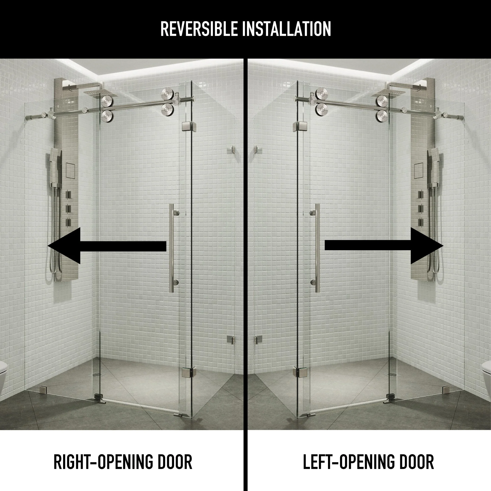 Elan Winslow Frameless Rectangle Shower Enclosure - Image 77