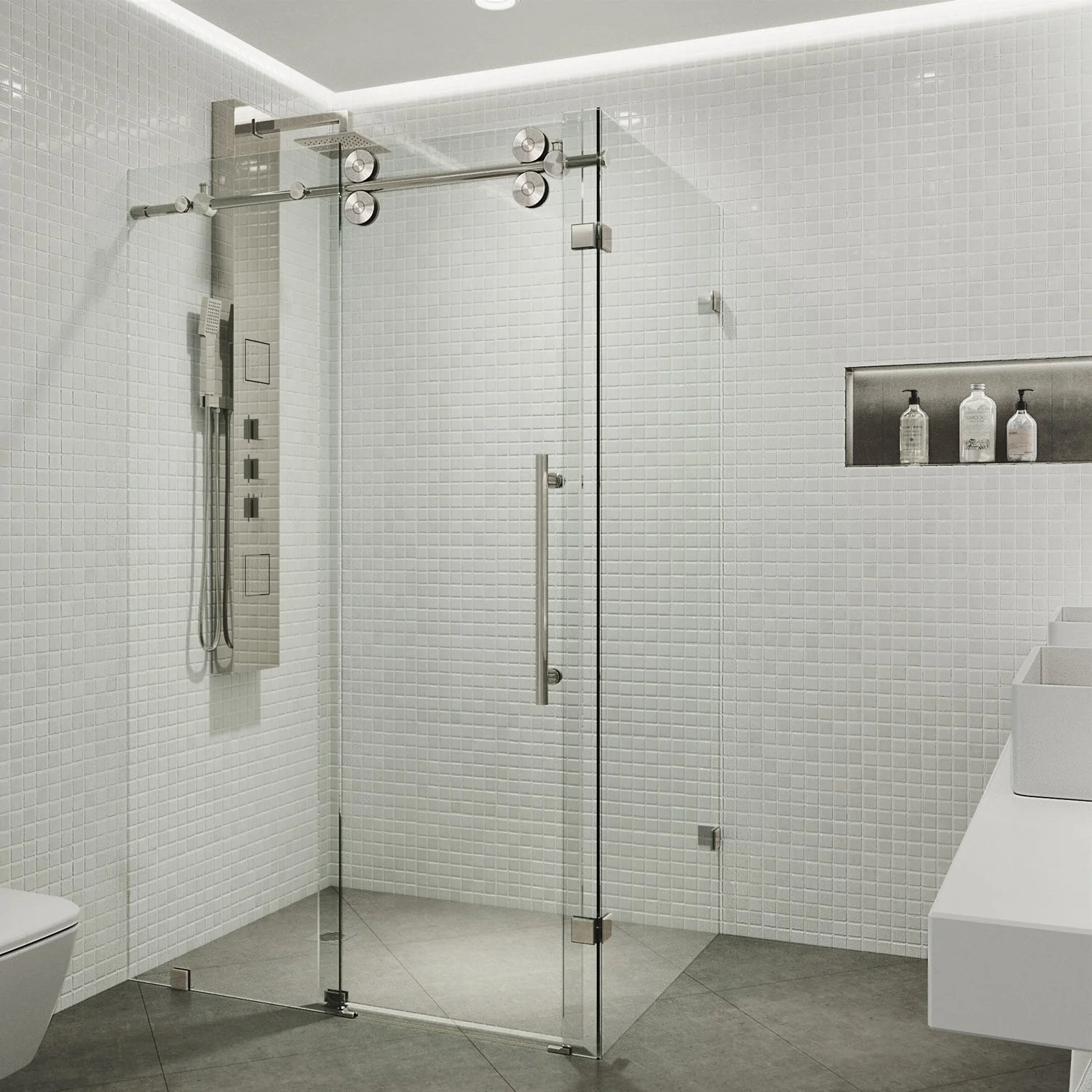 Elan Winslow Frameless Rectangle Shower Enclosure - Image 84