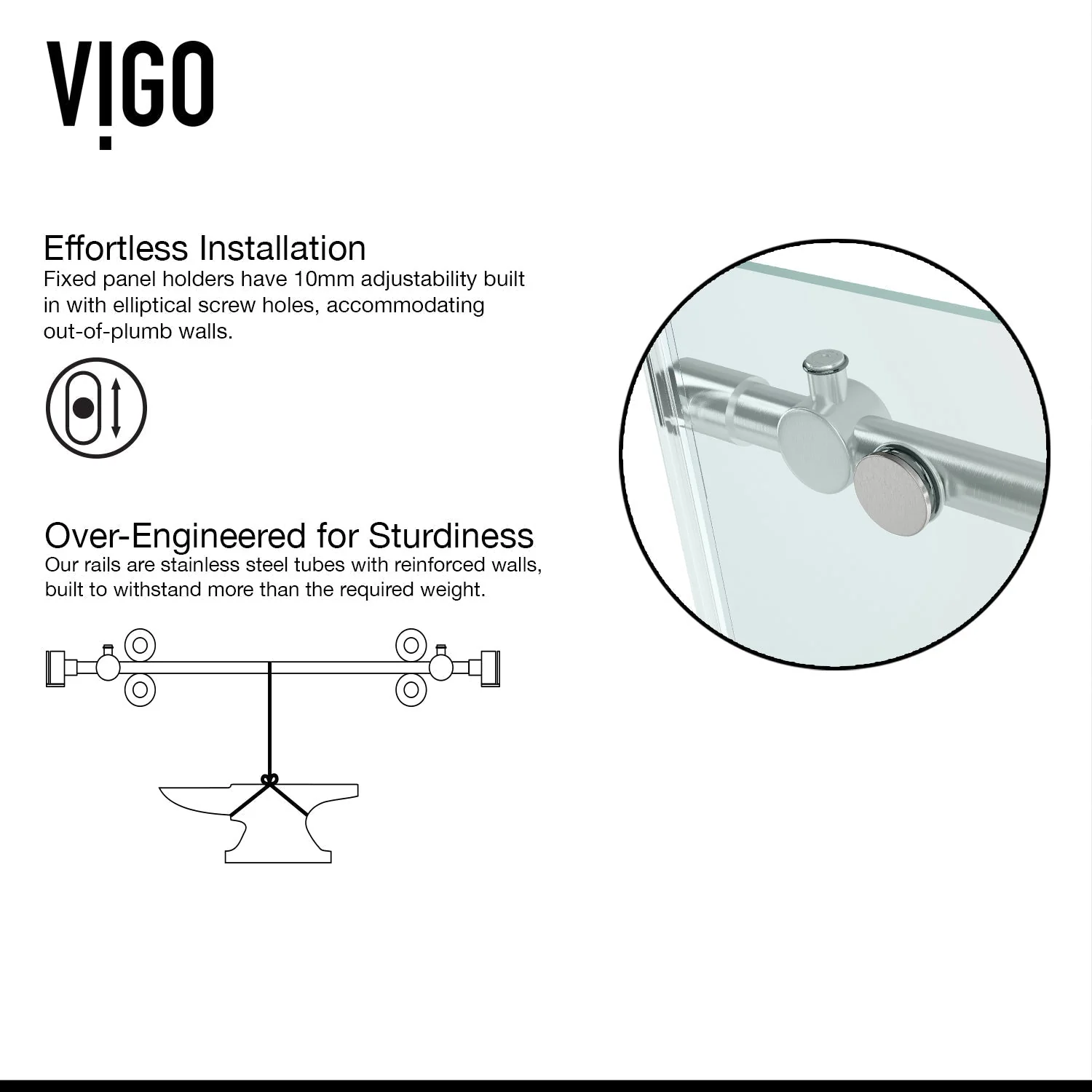 Elan Winslow Frameless Rectangle Shower Enclosure - Image 85