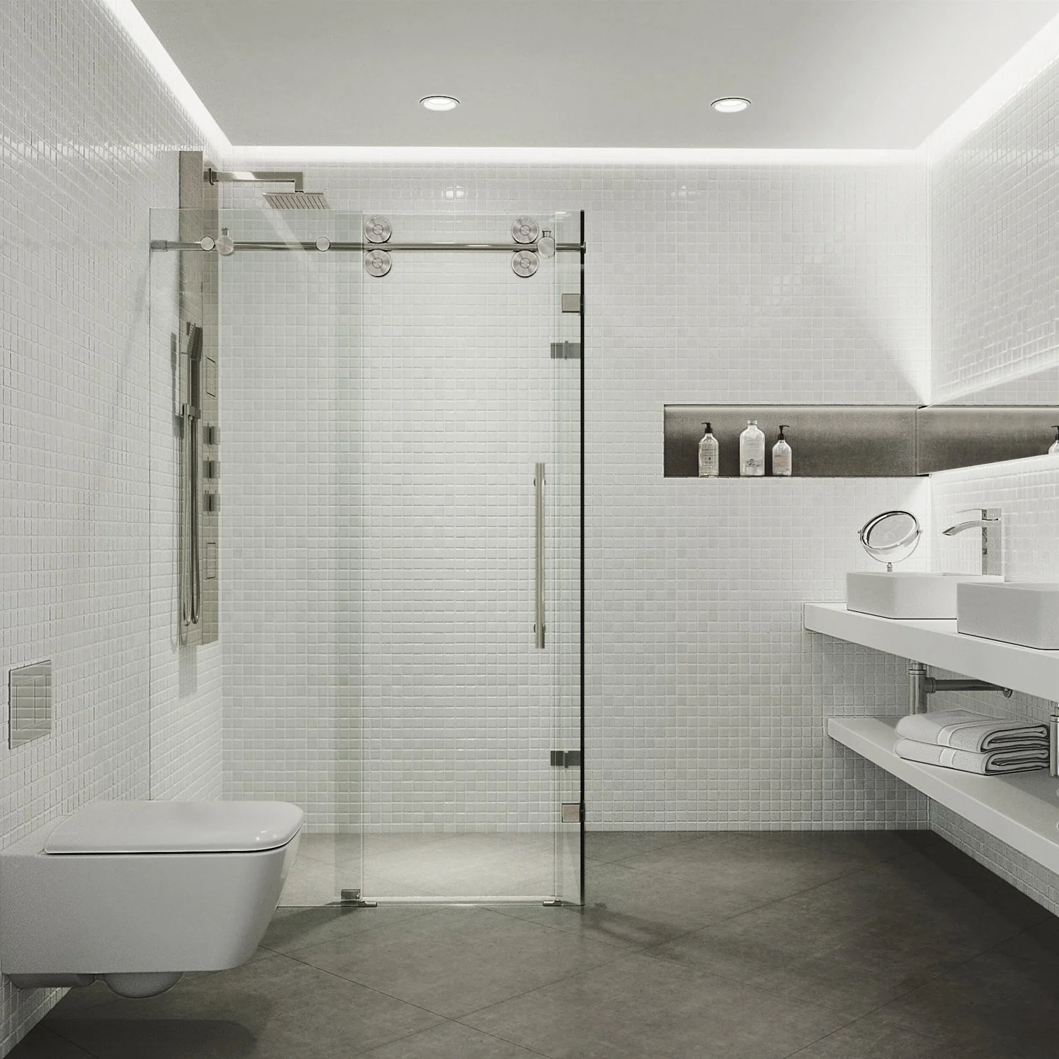 Elan Winslow Frameless Rectangle Shower Enclosure - Image 90