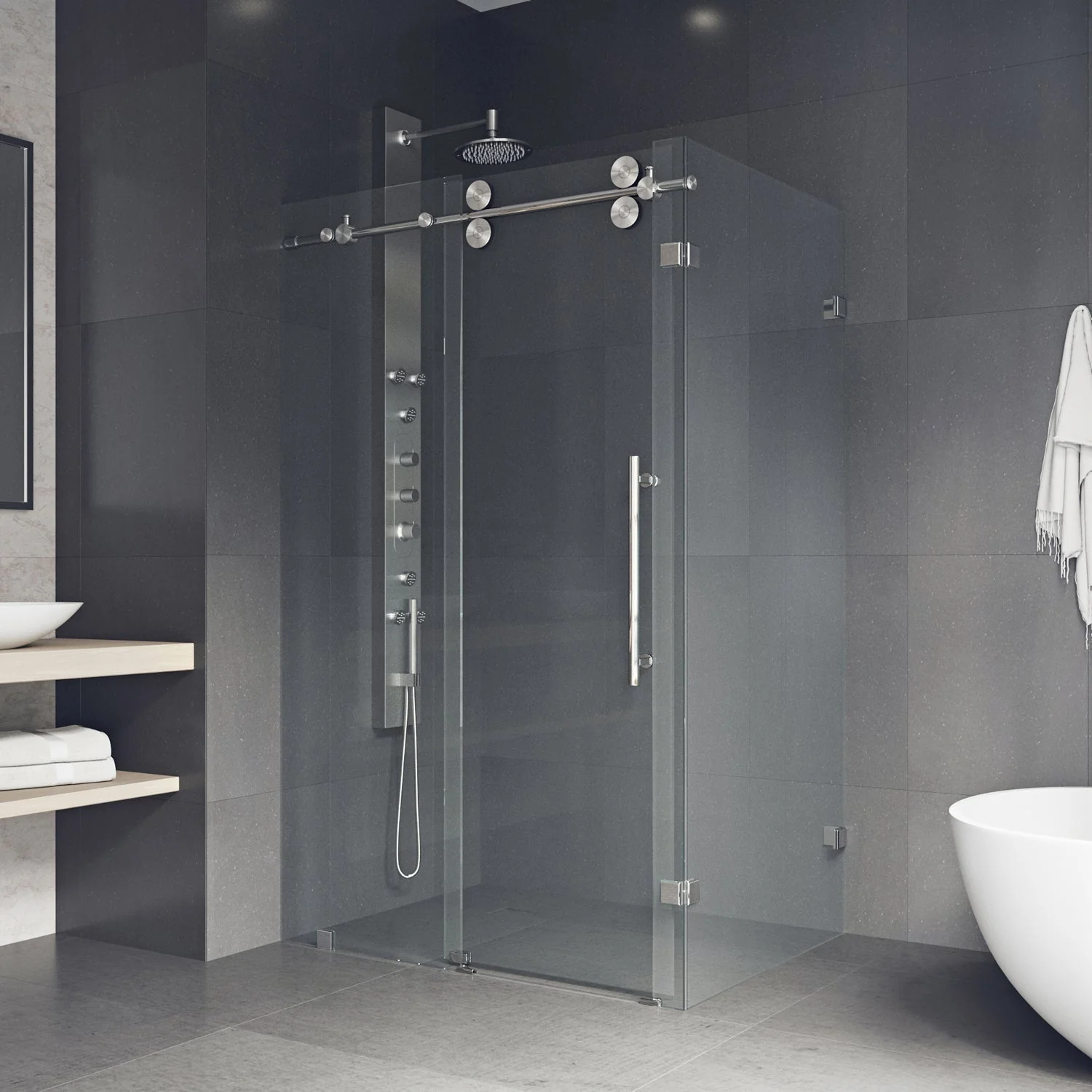 Elan Winslow Frameless Rectangle Shower Enclosure - Image 92