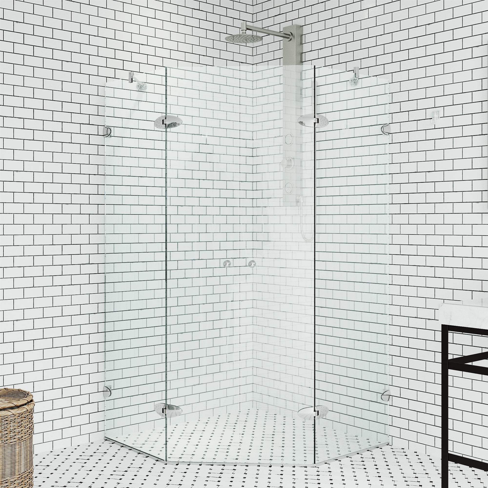 Gemini Frameless Neo-Angle Shower Enclosure - Image 11