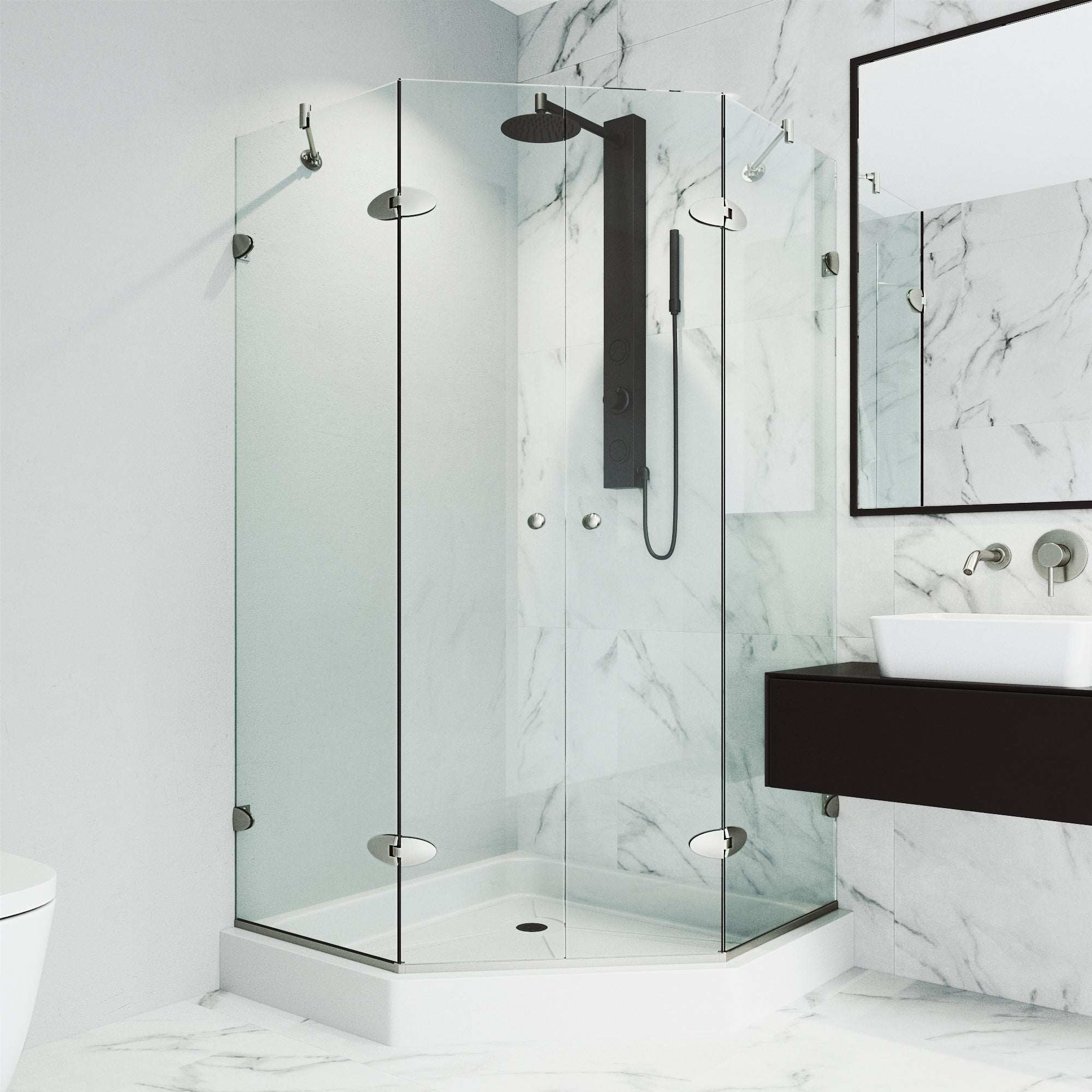 Gemini Frameless Neo-Angle Shower Enclosure - Image 21