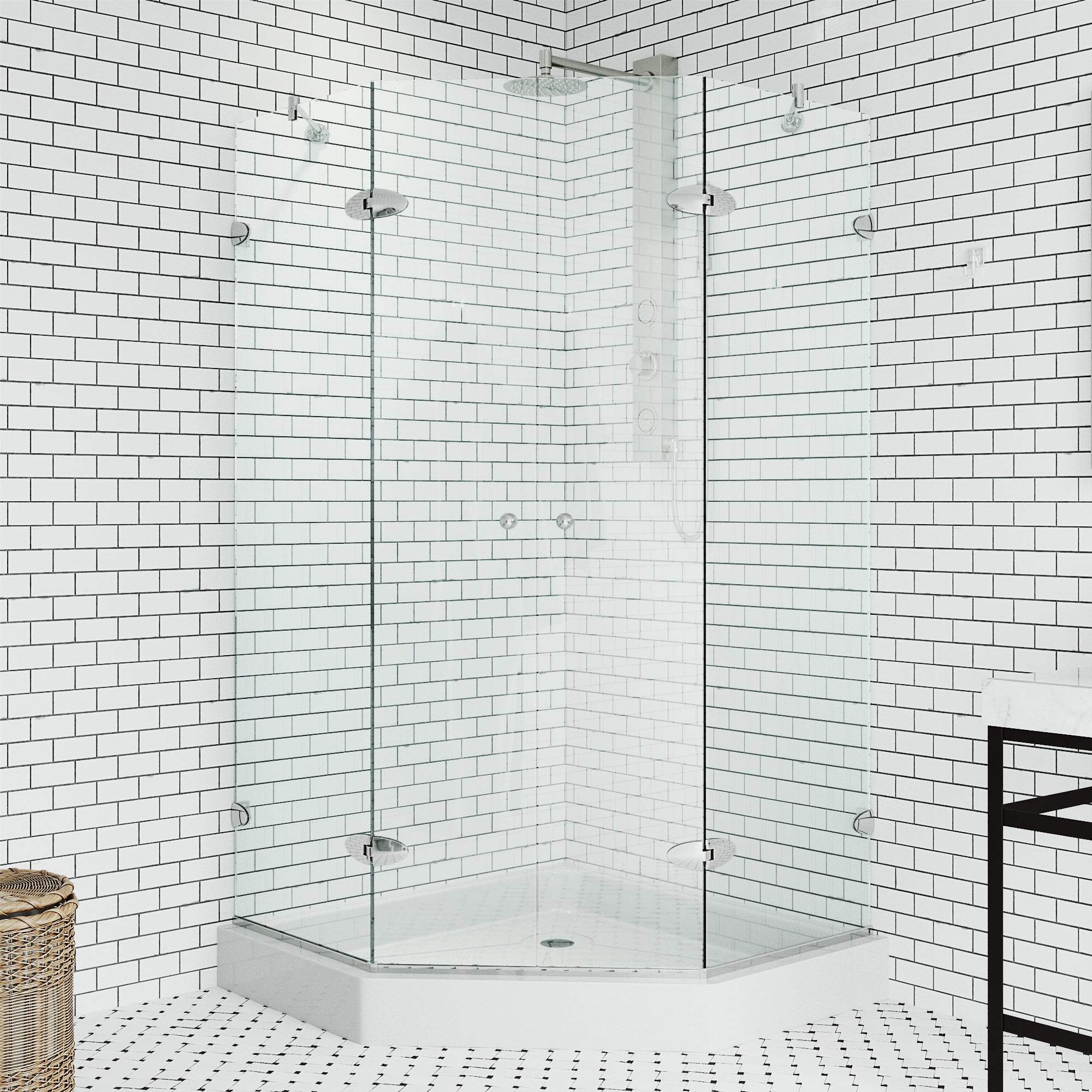 Gemini Frameless Neo-Angle Shower Enclosure - Image 31